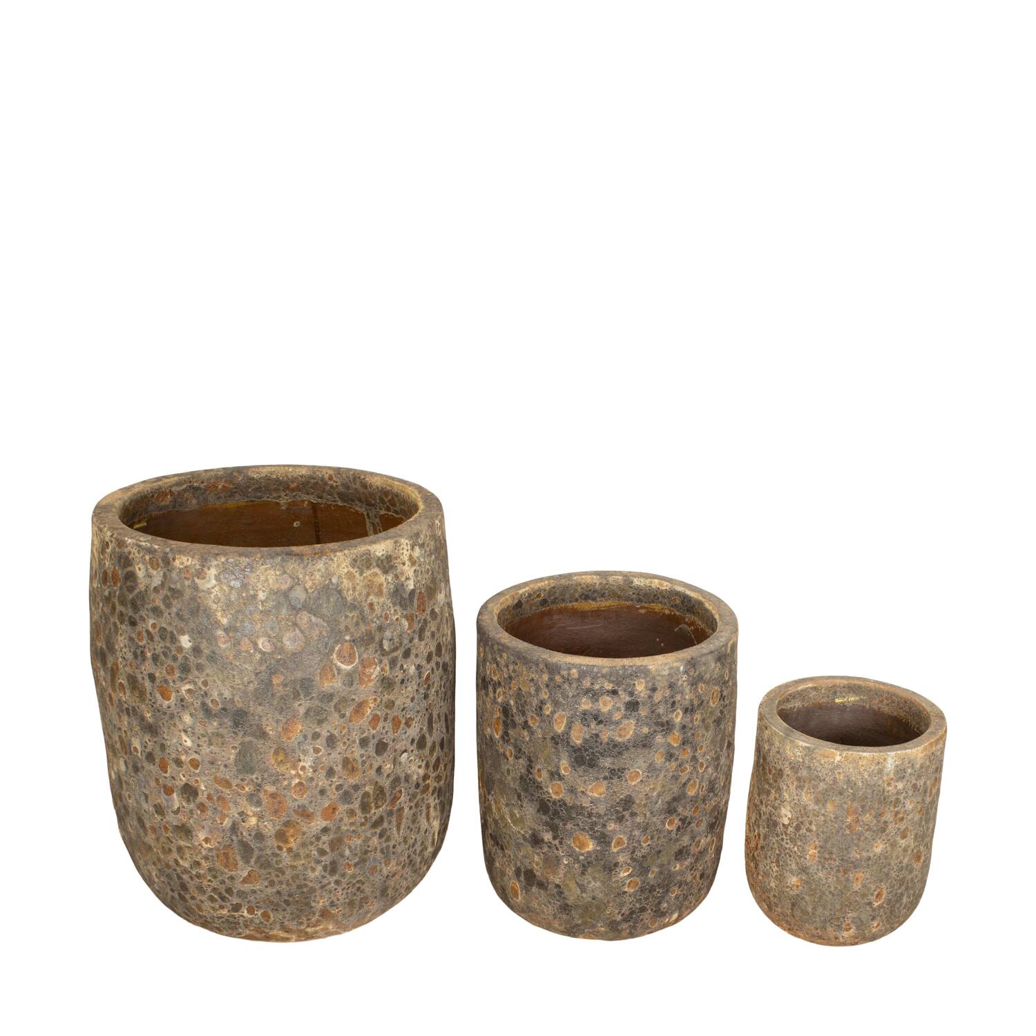 Planter round terracotta 55x55x65cm  - Brown