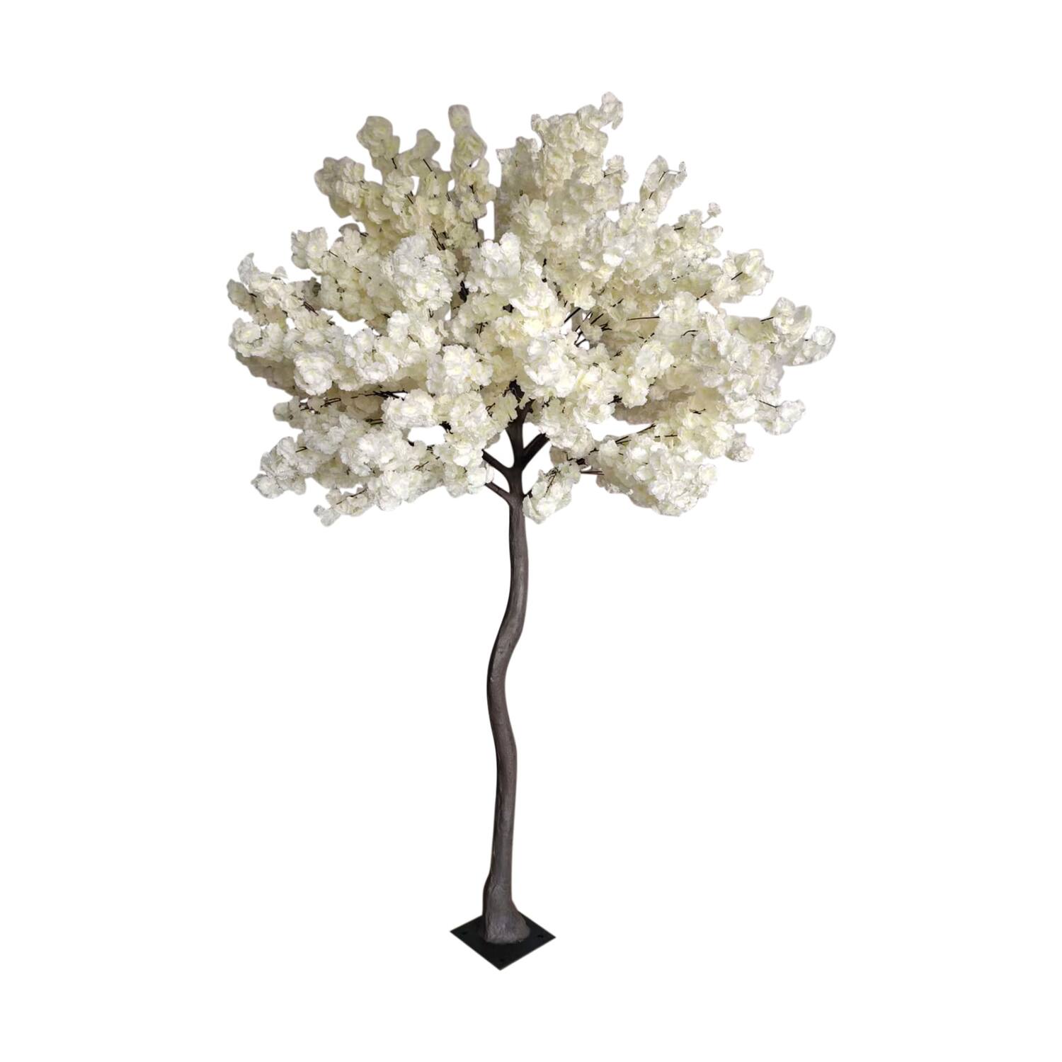 Tree cherry blossom artificial 170x170x270cm KD - White