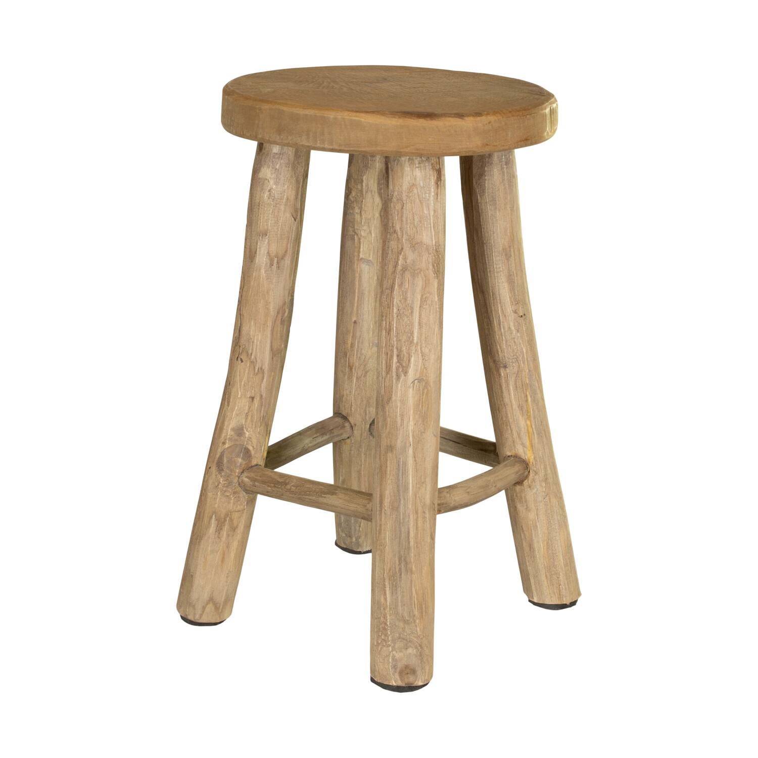 Stool teak wood 30x30x50cm