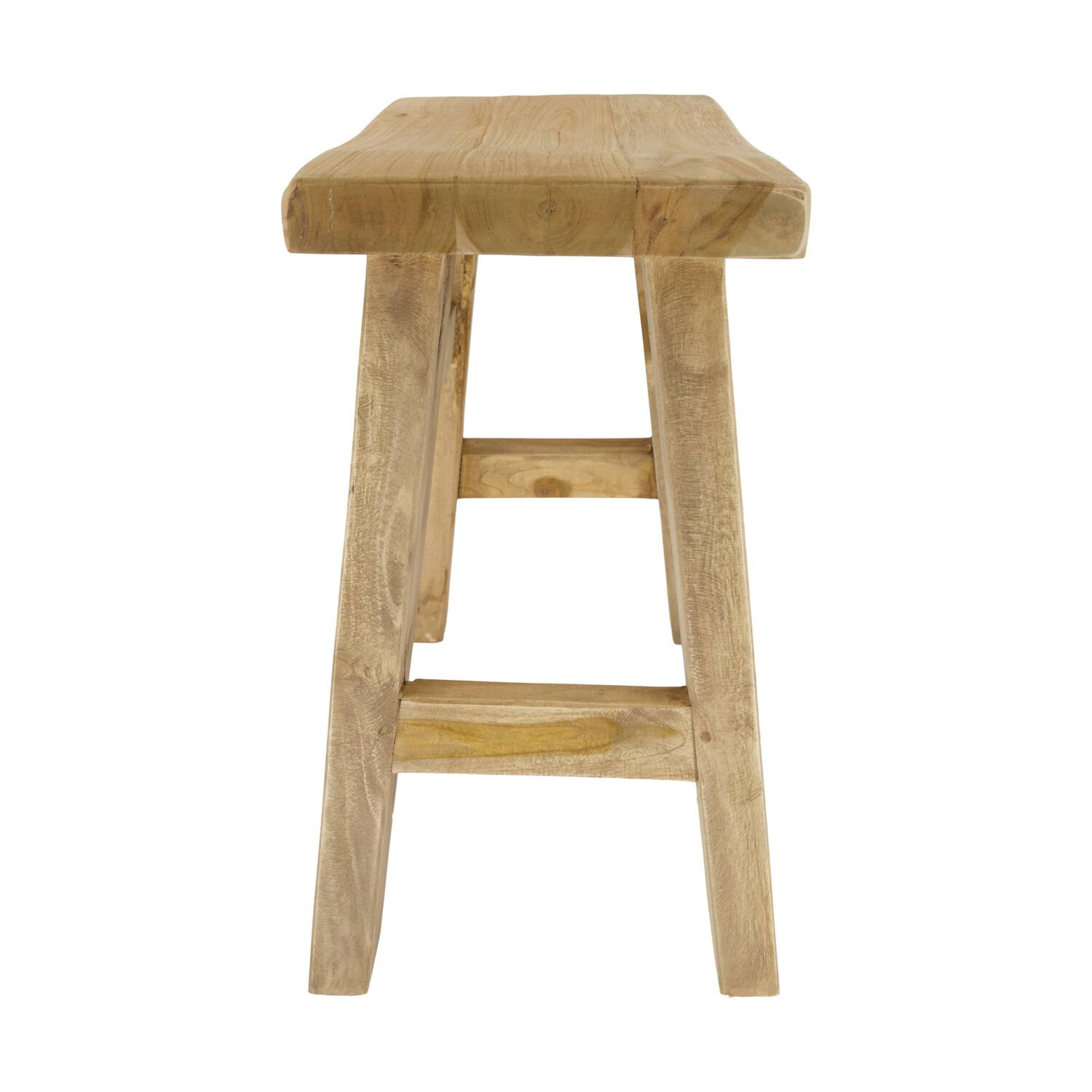 Stool teak wood 41x24x50cm