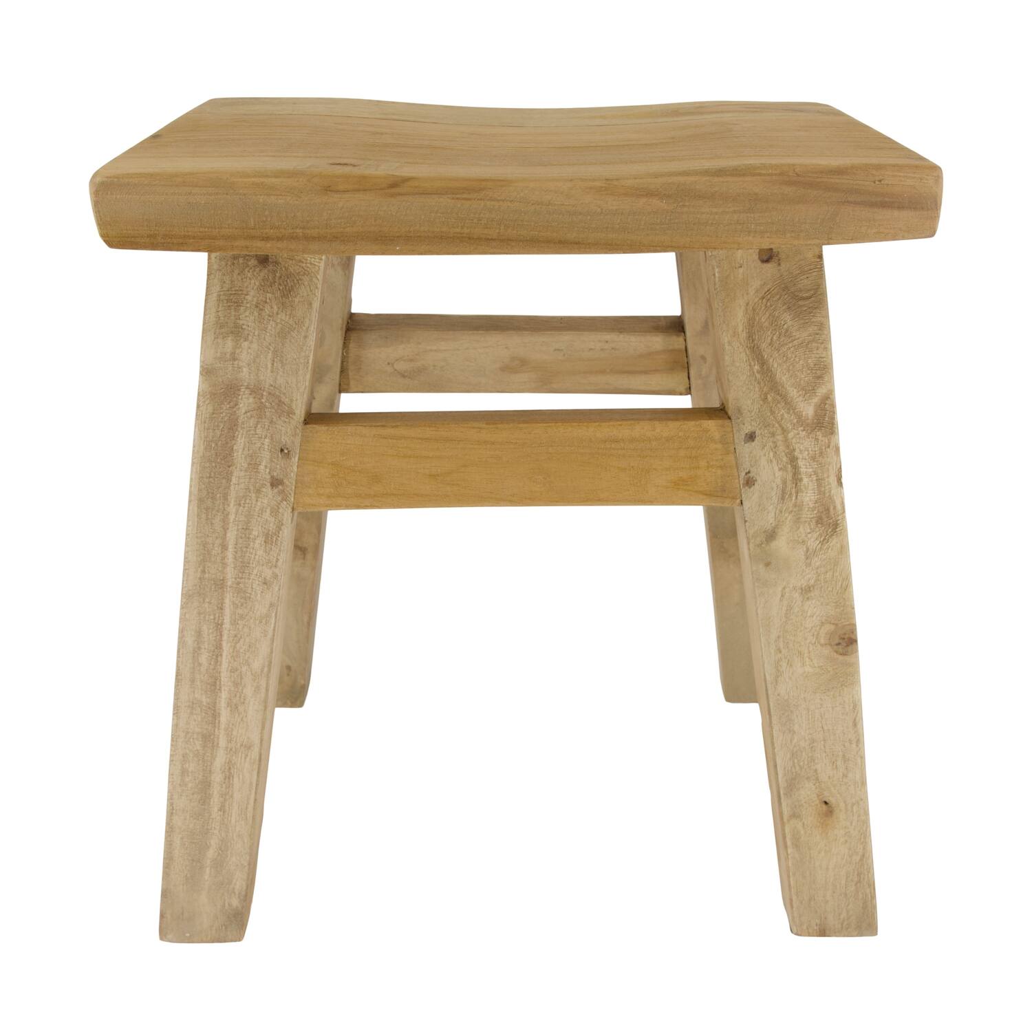 Stool teak wood 41x24x50cm