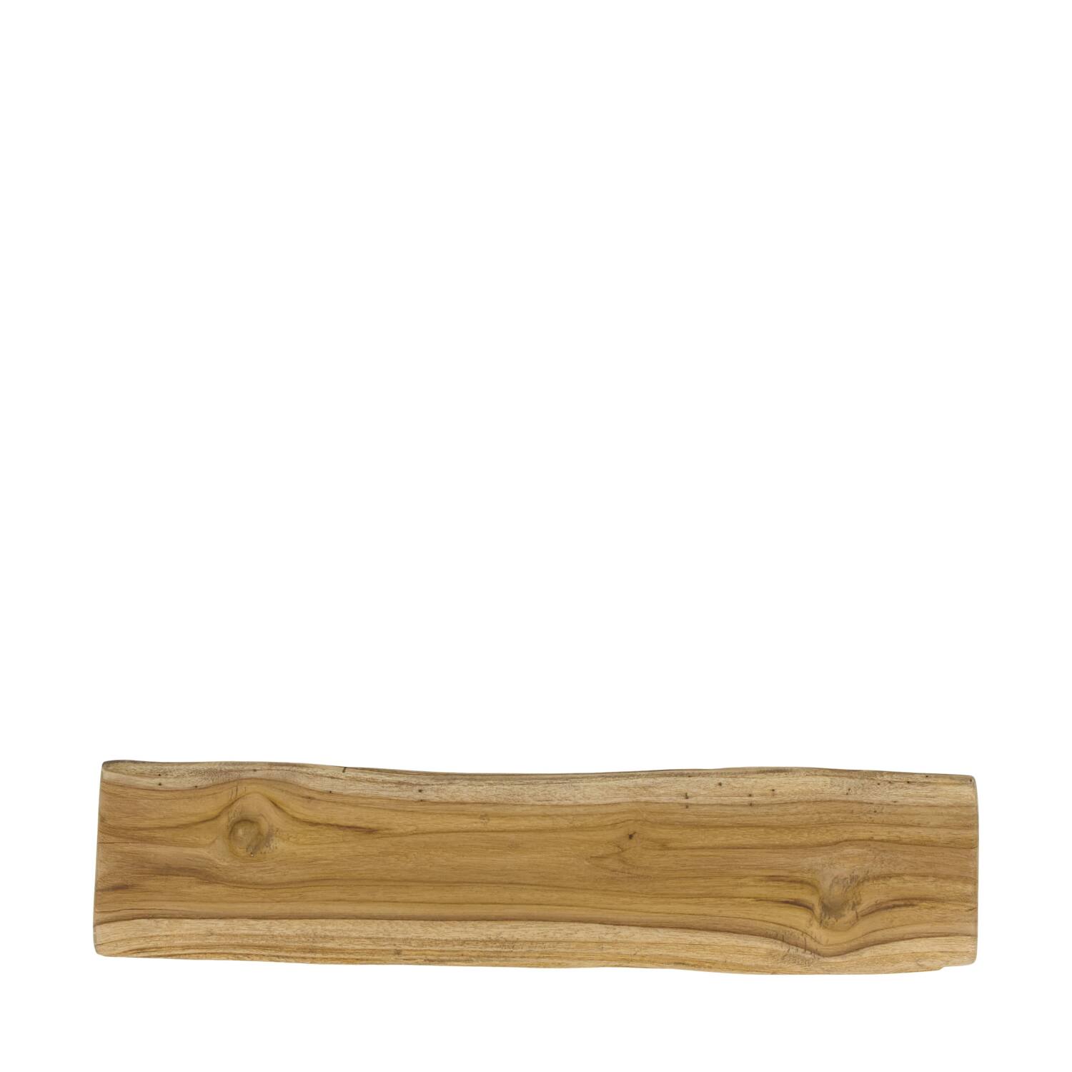 Tray teak wood on feet 58x12x3.5cm