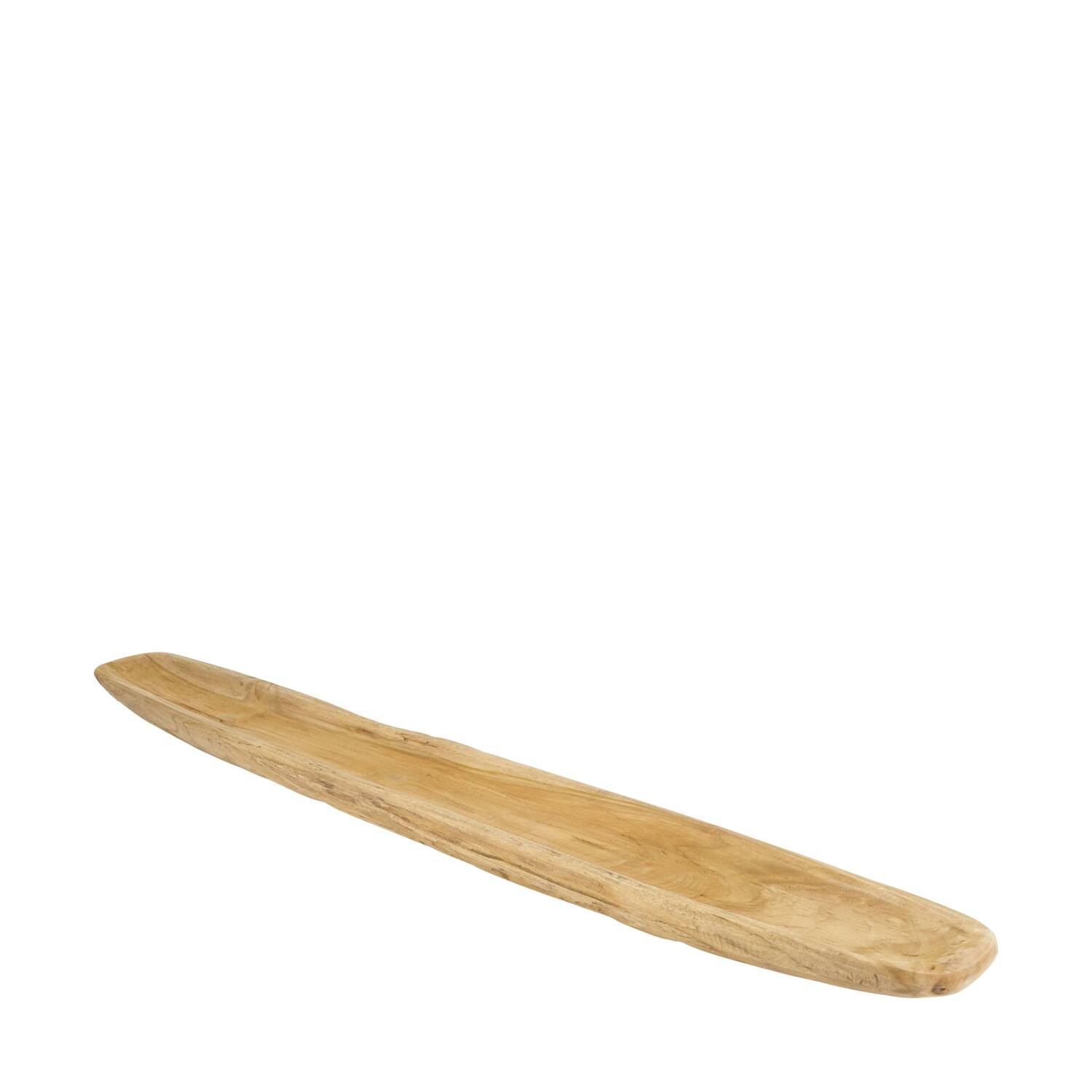 Bowl oval teak wood 90x12x4.5cm