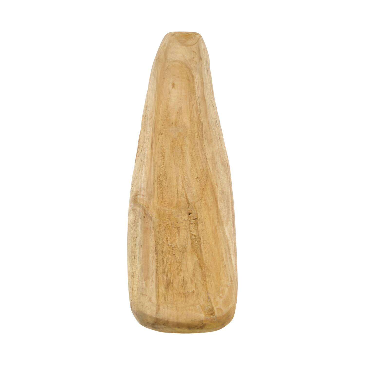 Bowl oval teak wood 90x12x4.5cm
