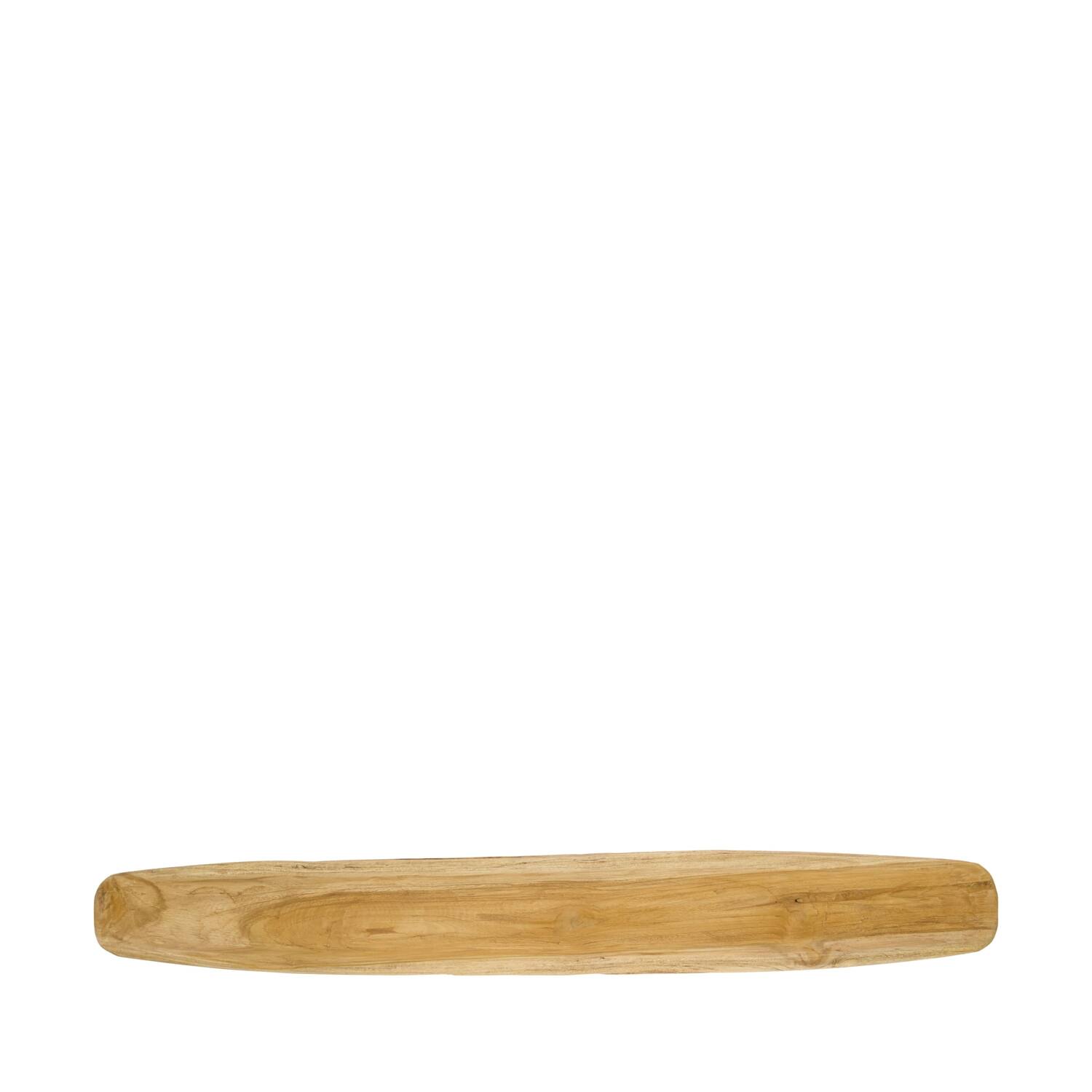 Bowl oval teak wood 90x12x4.5cm