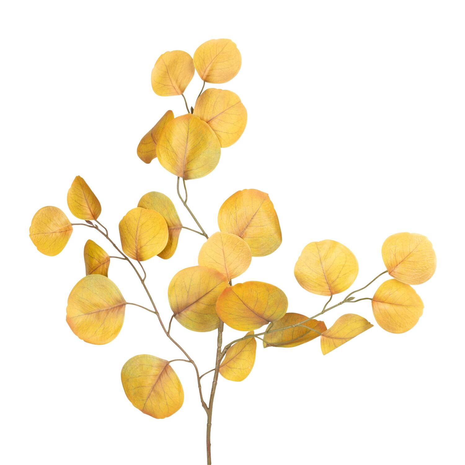 Branch eucalyptus artificial 82x35x5cm - Yellow