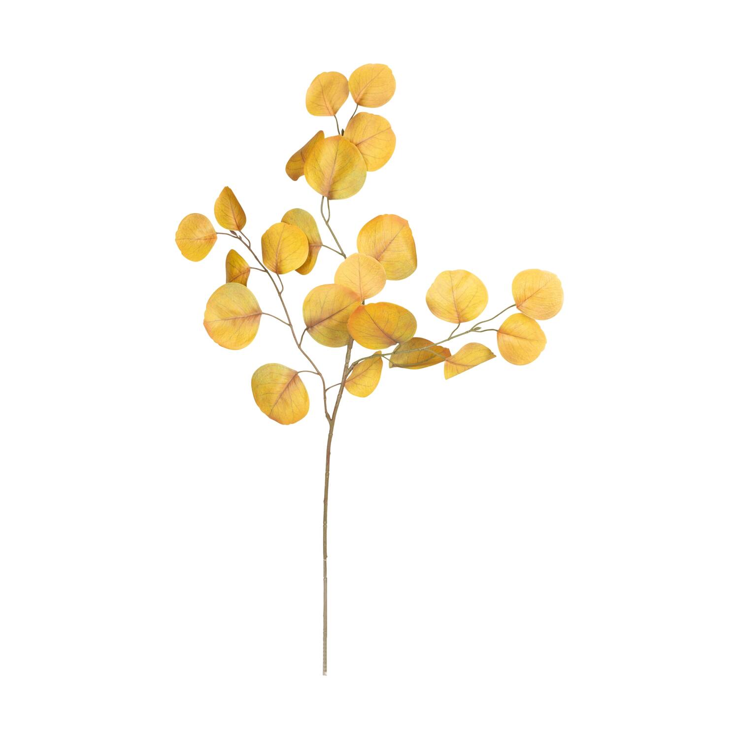 Branch eucalyptus artificial 82x35x5cm - Yellow