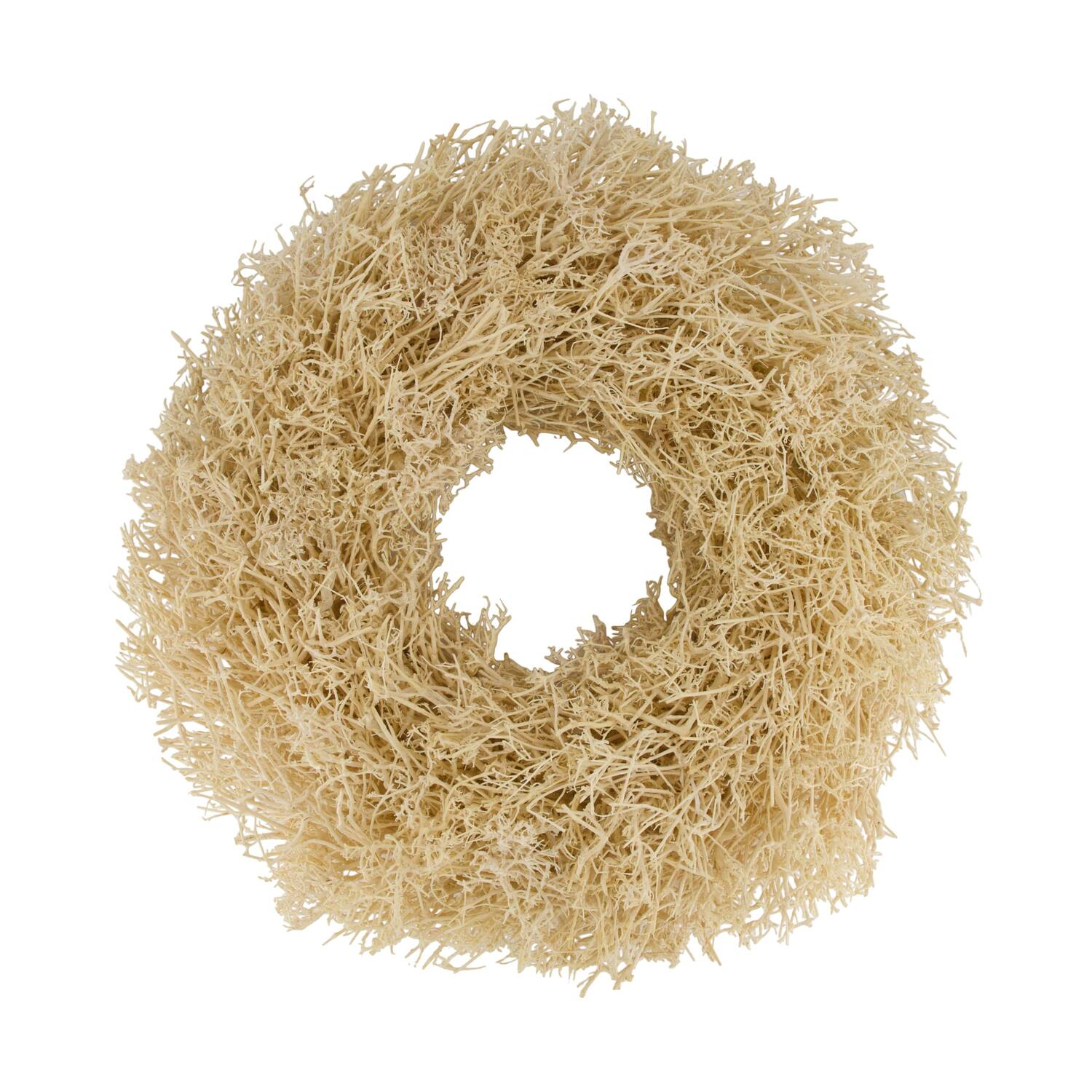 Wreath dry tree nature 55x55x13cm - Cream