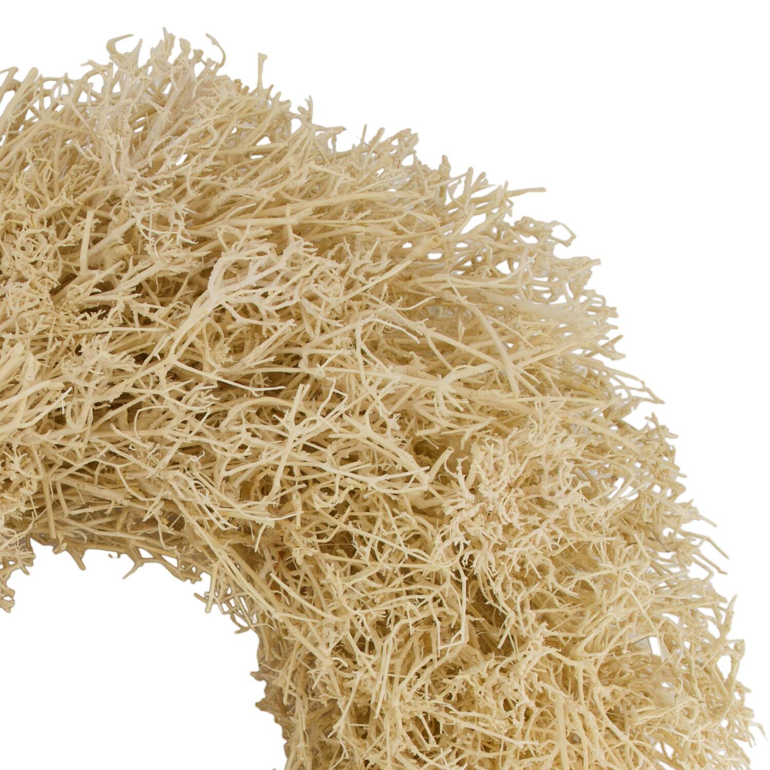 Wreath dry tree nature 55x55x13cm - Cream