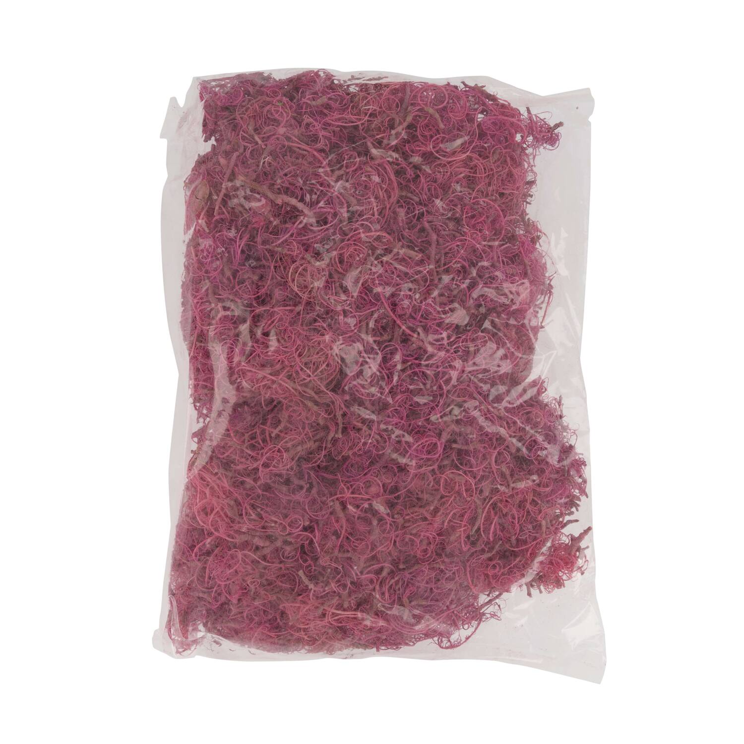 Moss curly nature 40x29x10cm 500gr - Pink