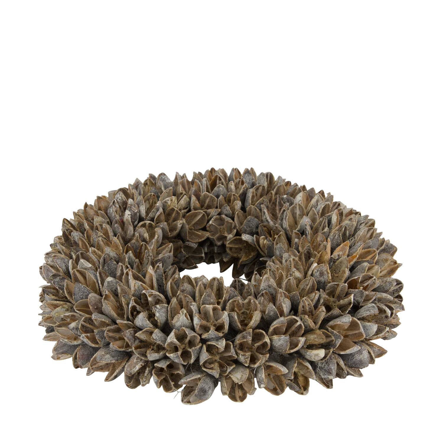 Wreath bakuli nature 27x27x7cm