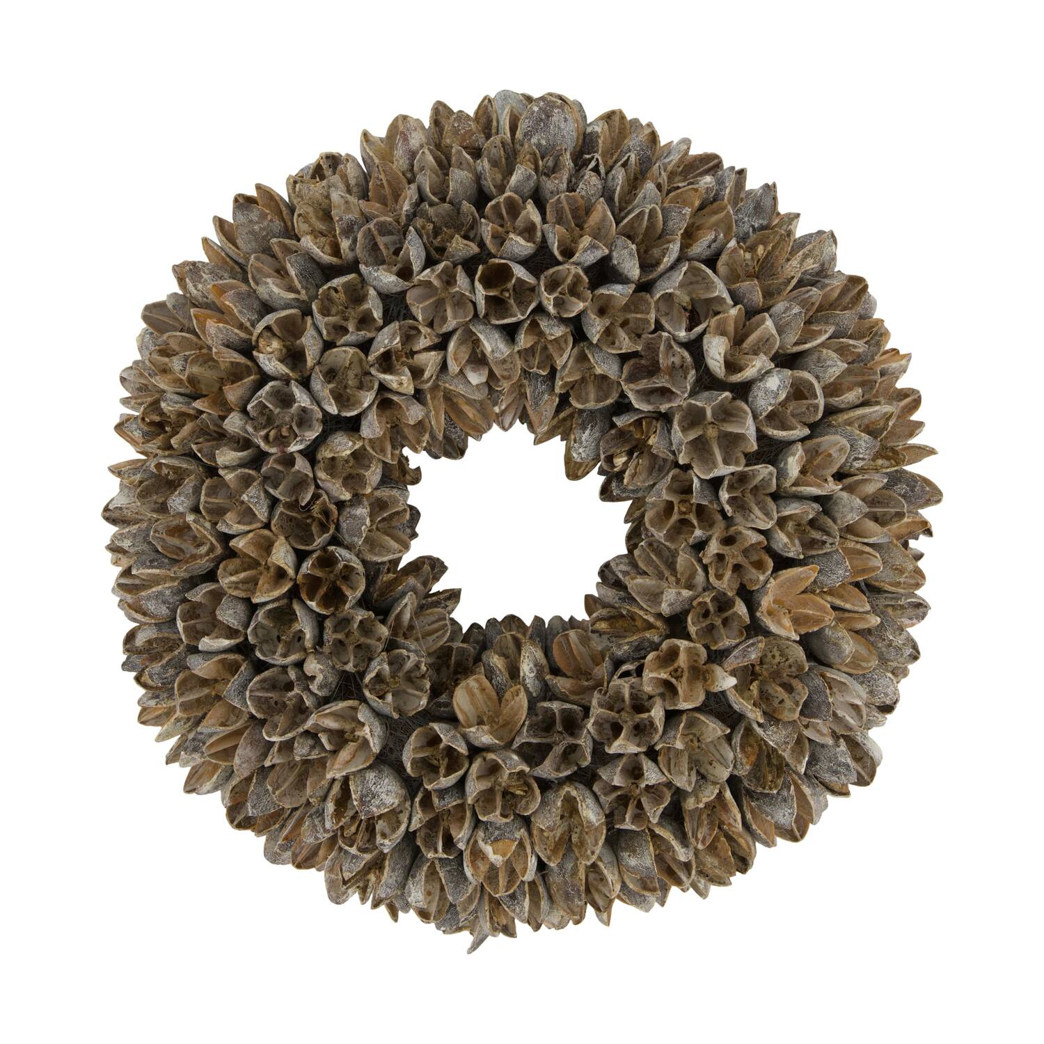 Wreath bakuli nature 27x27x7cm