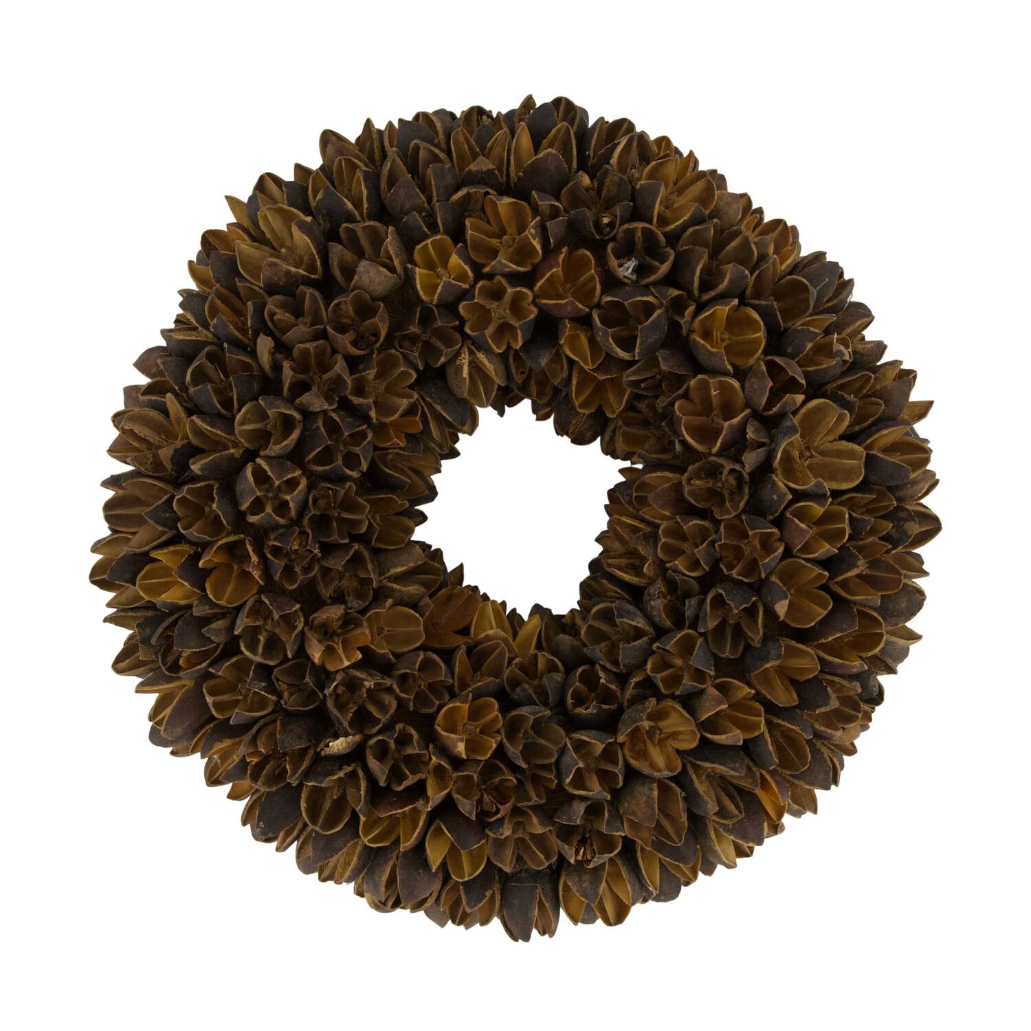 Wreath bakuli nature 27x27x7cm