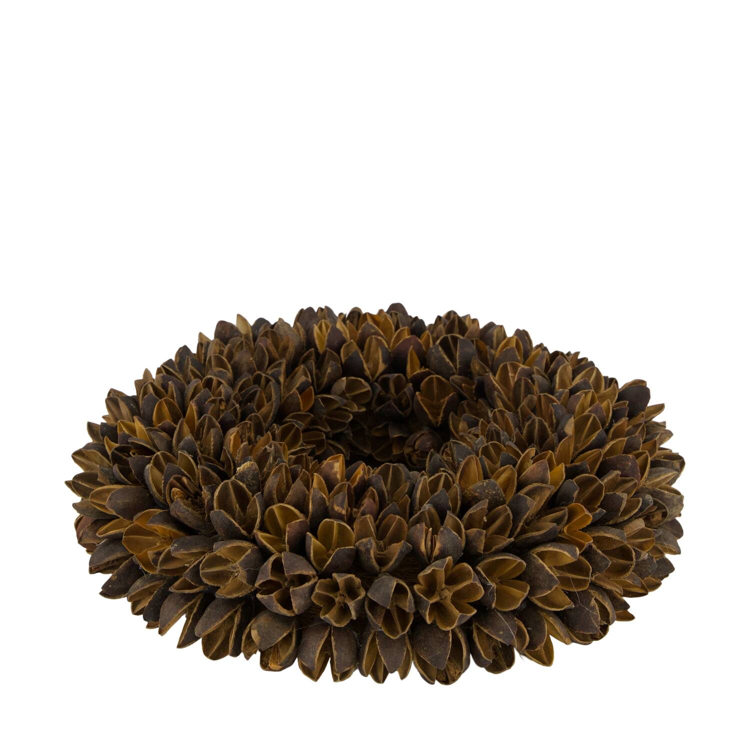 Wreath bakuli nature 27x27x7cm