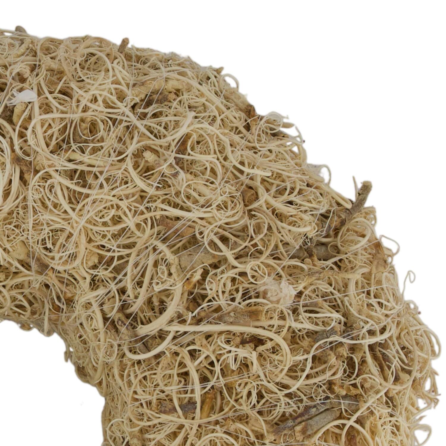 Wreath curly moss nature 25x25x6cm