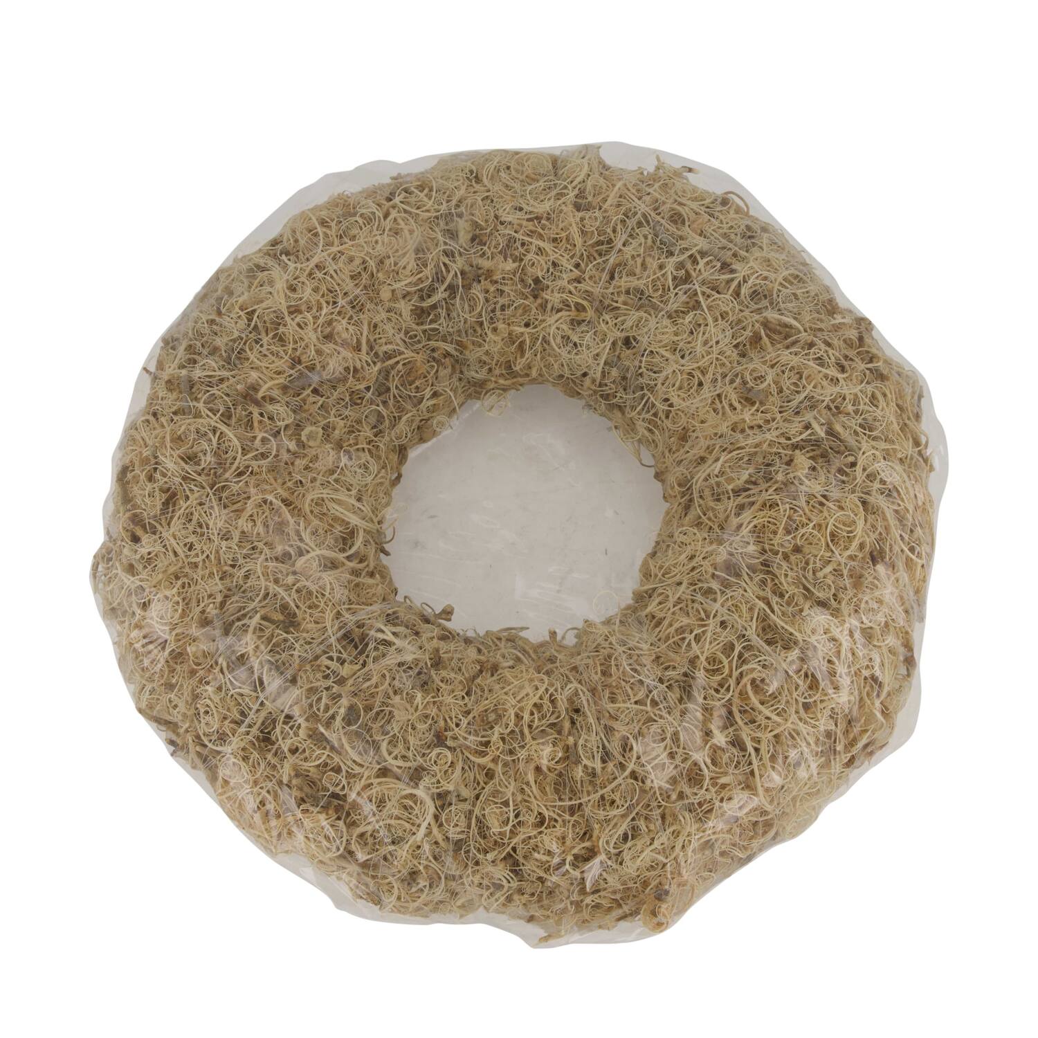 Wreath curly moss nature 37x37x6cm