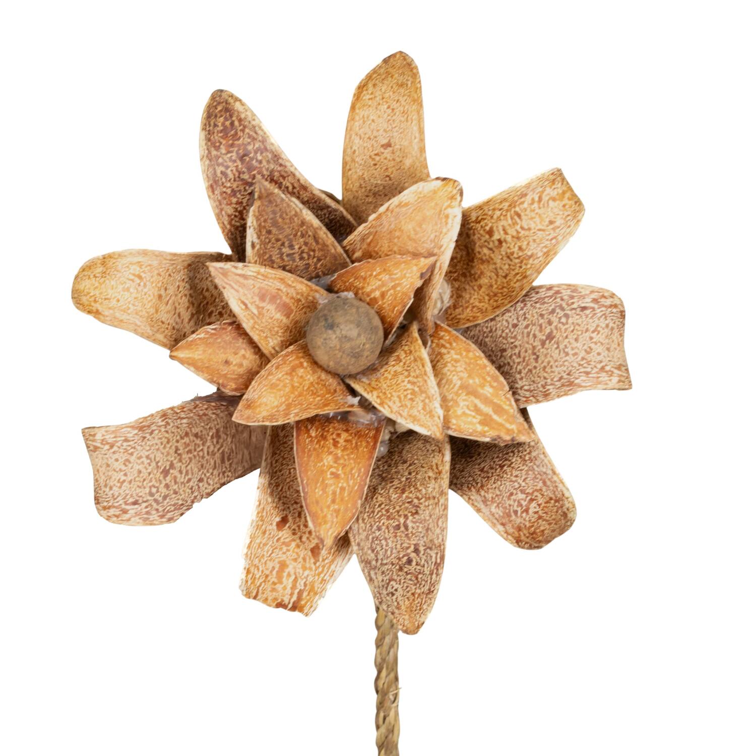 Flower mahogany spoon nature 70x15x15cm