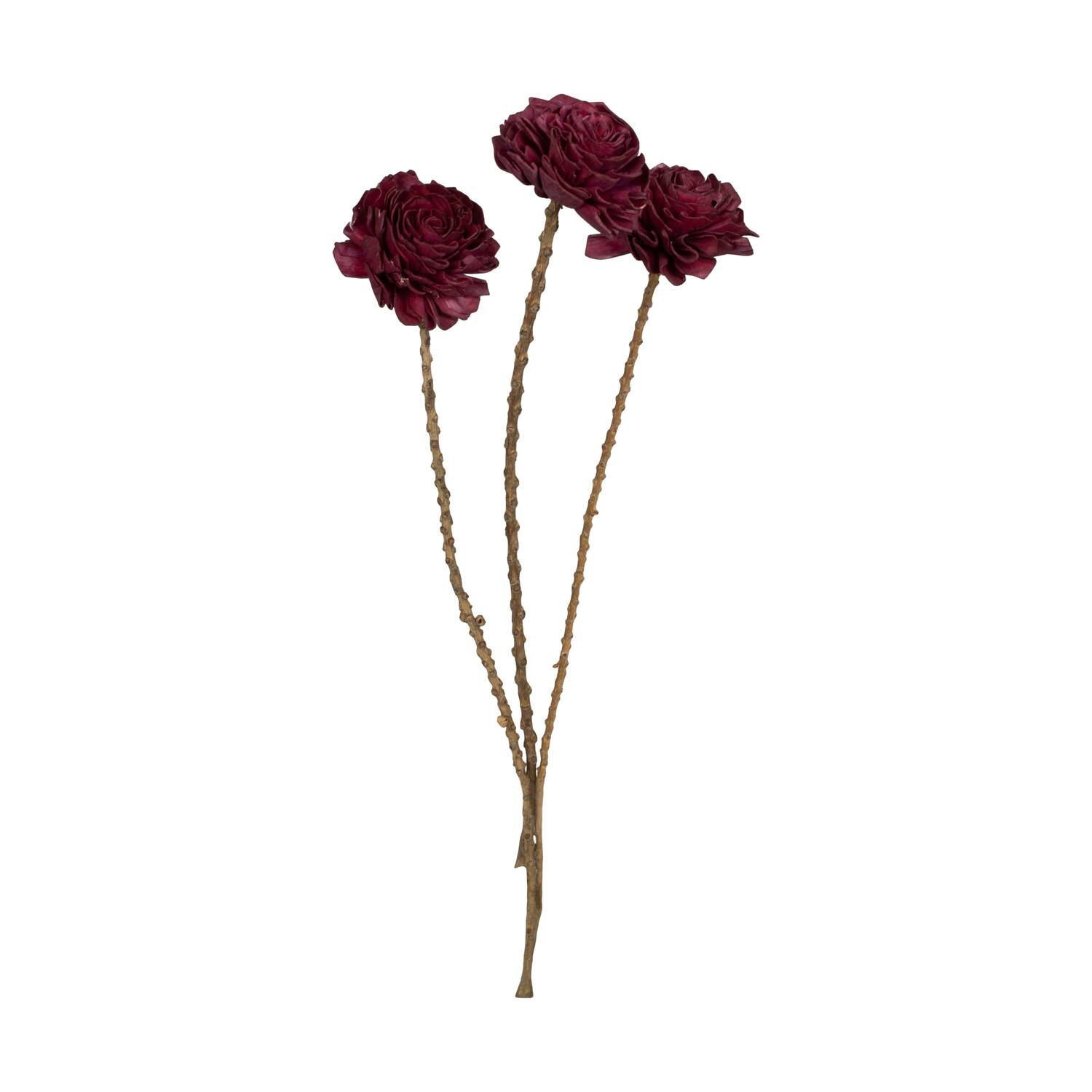 Flower sola dahlia coco 55x10x10cm 3pc - Purple