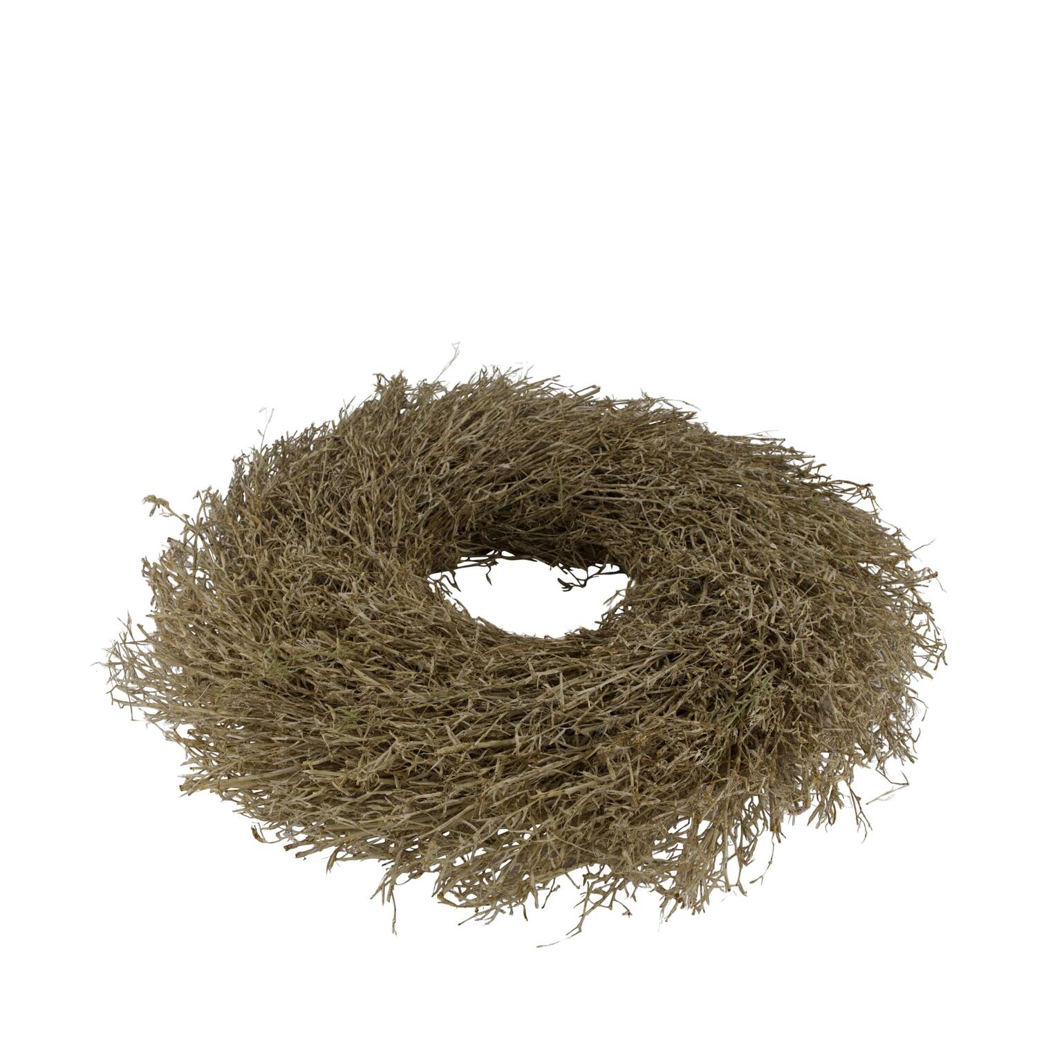 Wreath chili grass in poly wrap nature 59x59x11cm