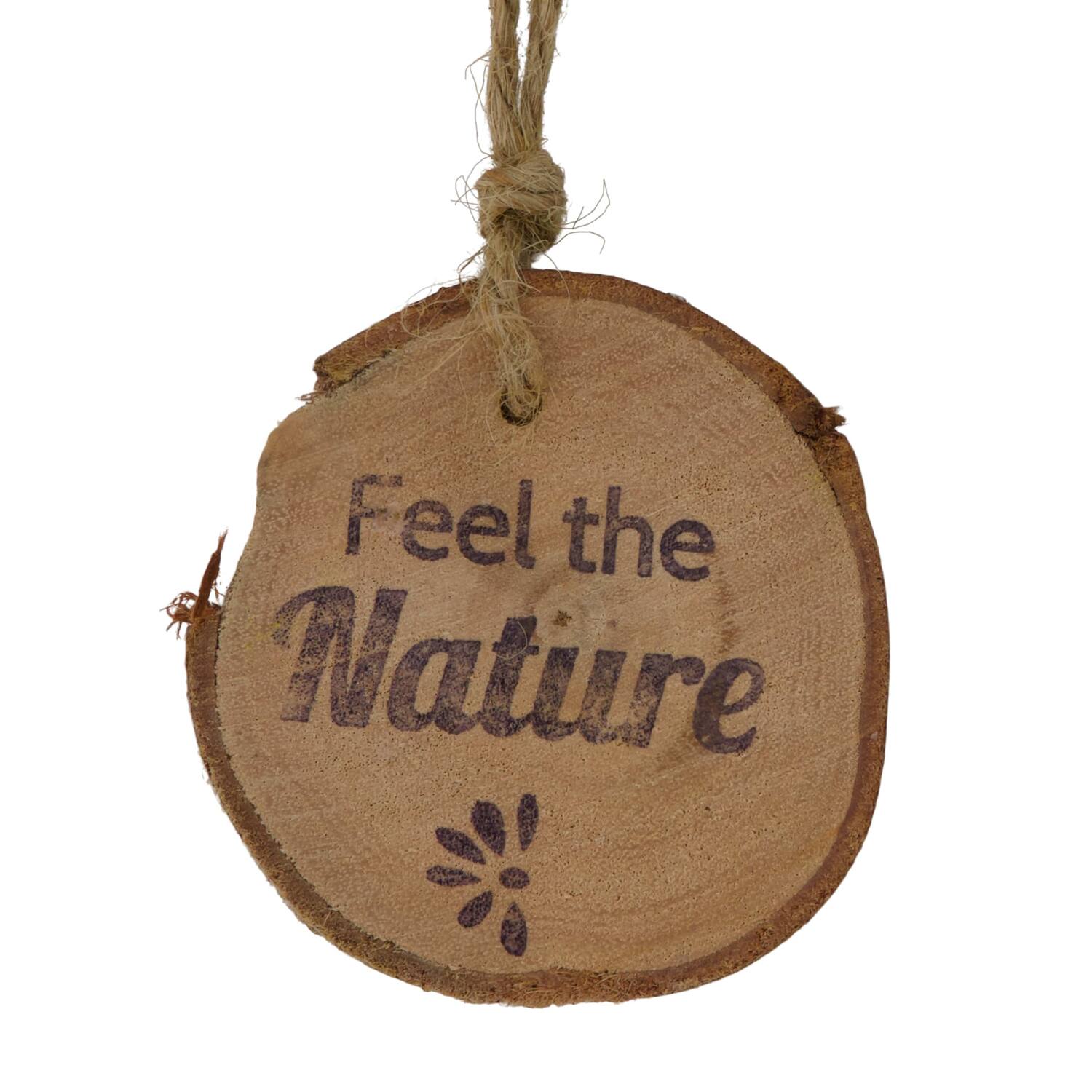 Stick palm female bundle with vizy rope nature 11x5x30cm - Cream