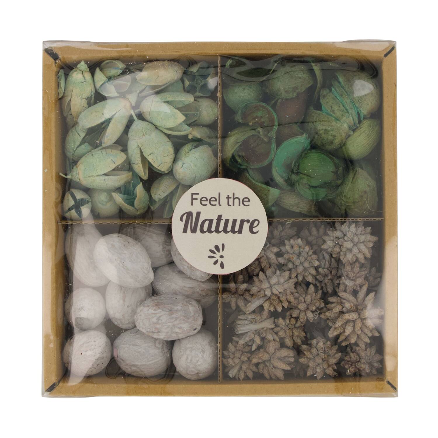 Exotic mix potpourri bakuli tray nature 18.5x18.5x4cm