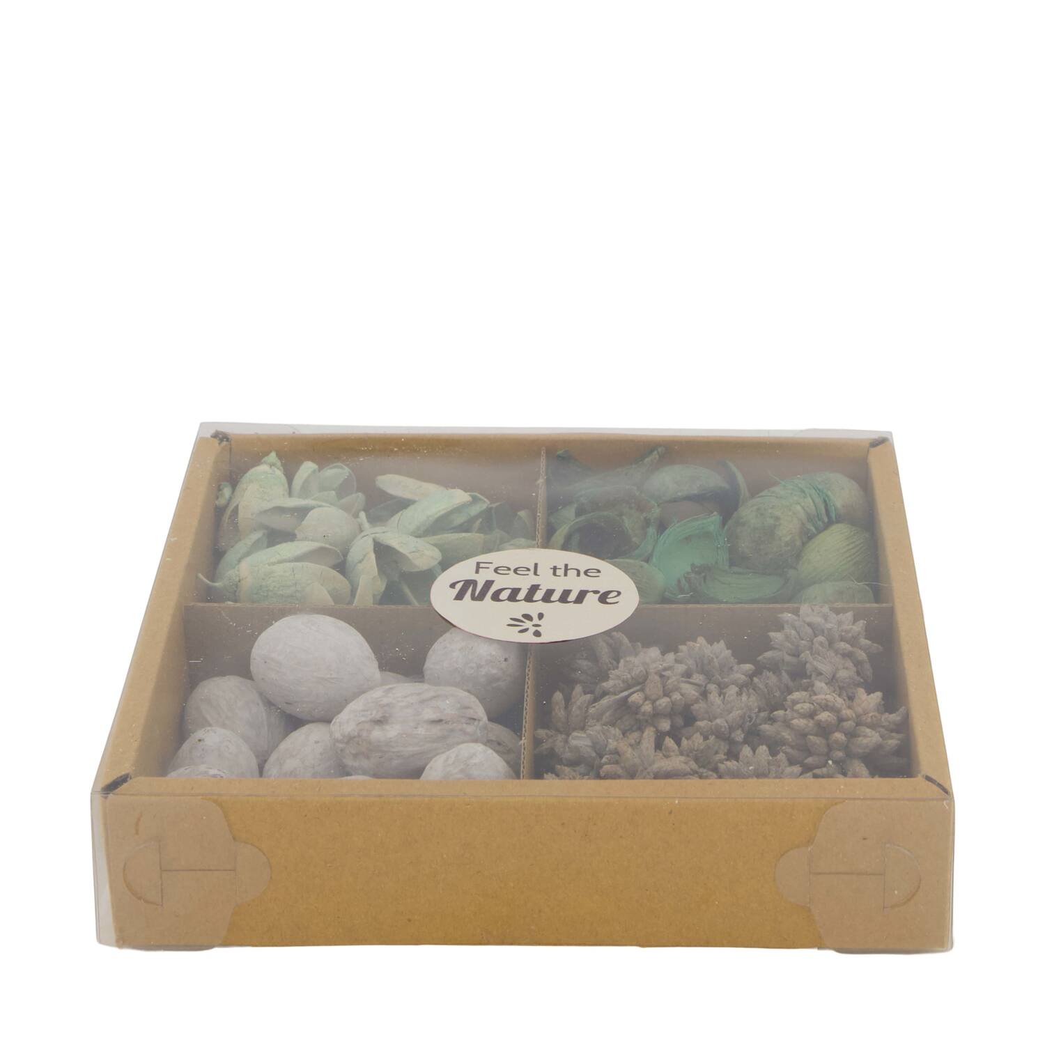 Exotic mix potpourri bakuli tray nature 18.5x18.5x4cm