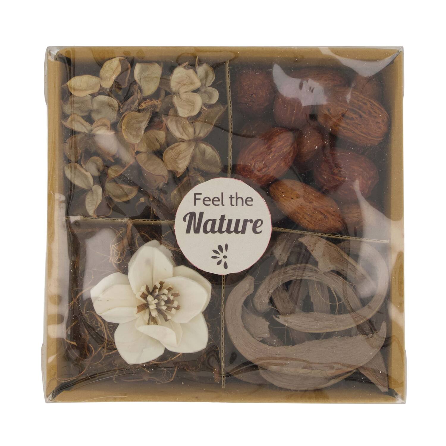 Exotic mix potpourri sola orchid tray nature 18.5x18.5x4cm