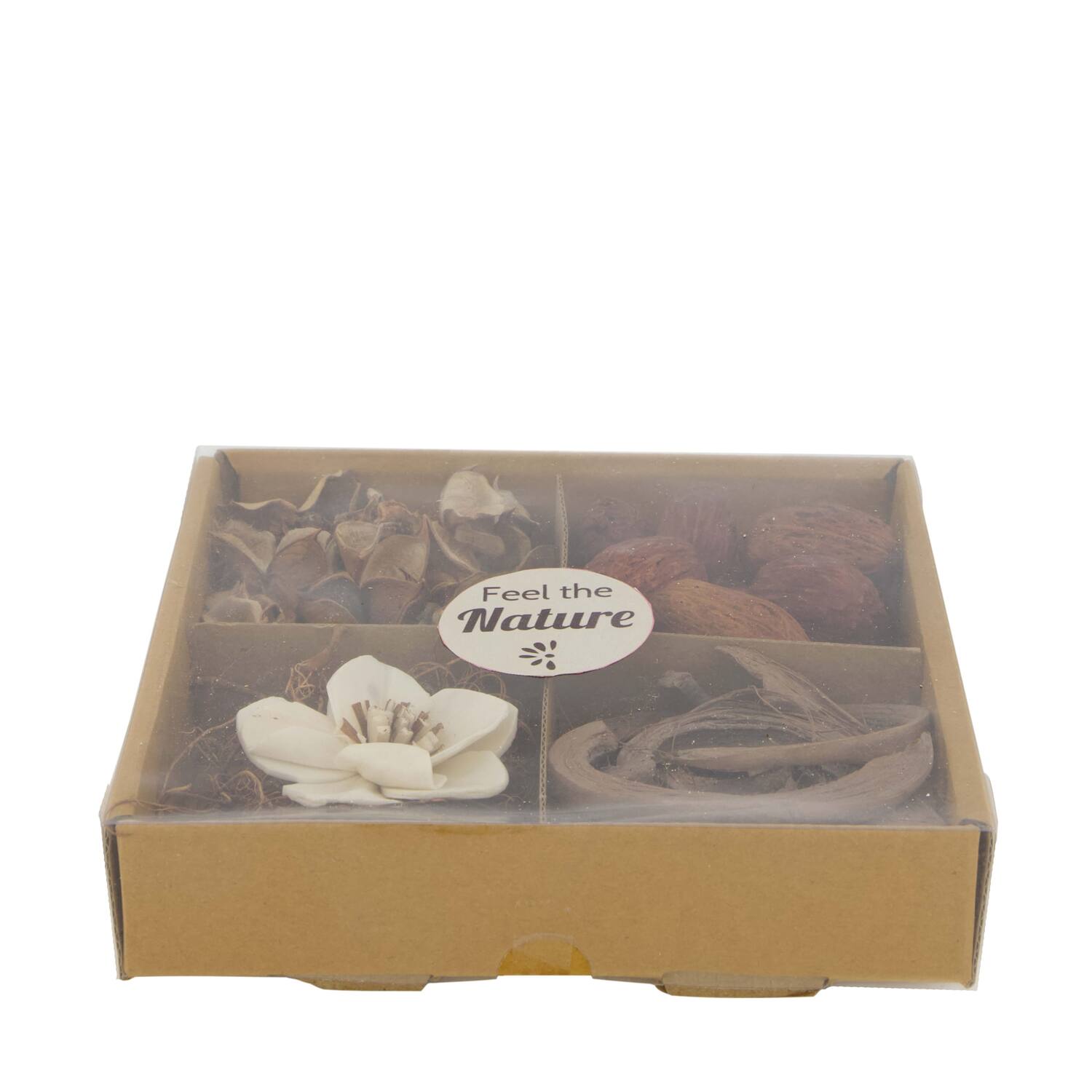 Exotic mix potpourri sola orchid tray nature 18.5x18.5x4cm