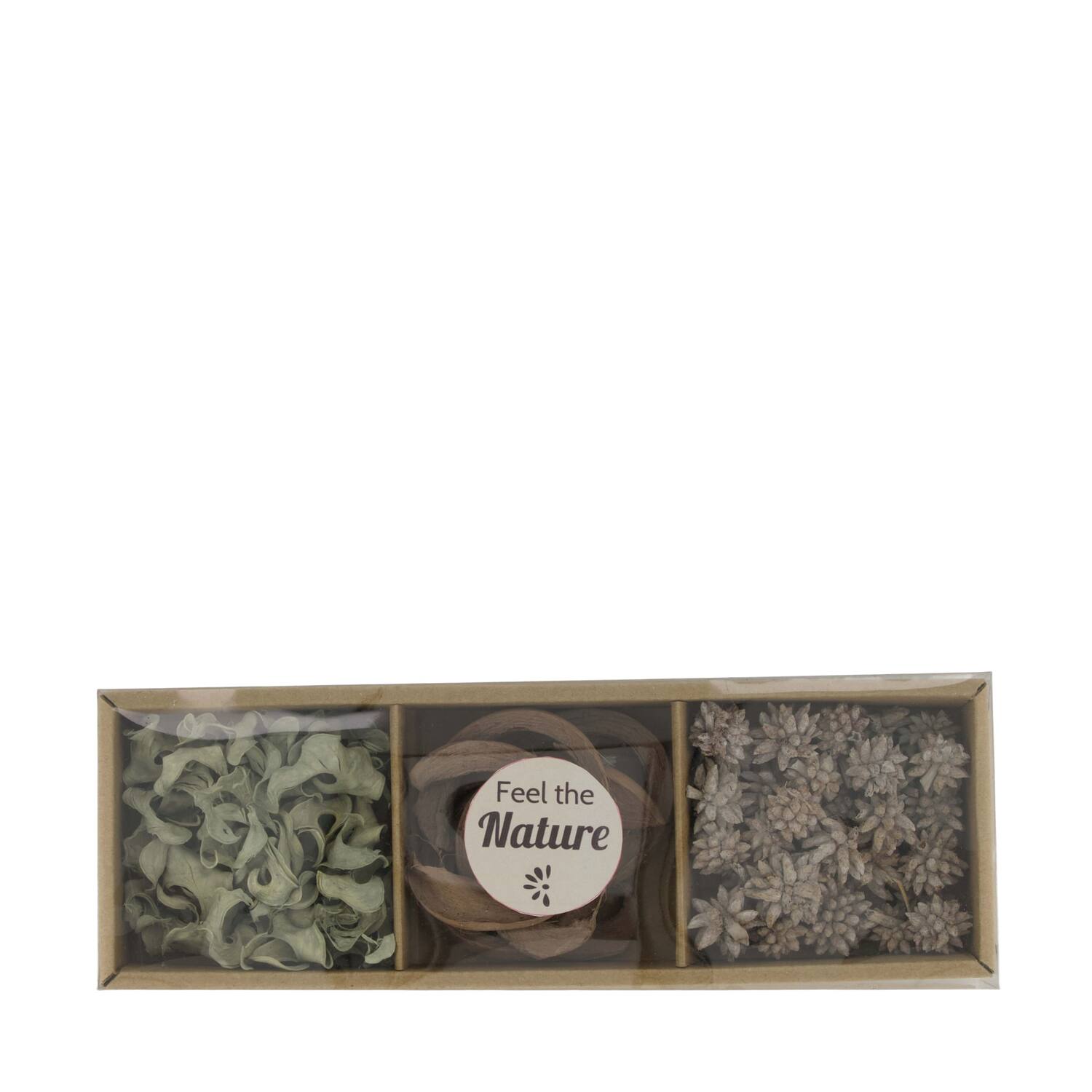 Exotic mix potpourri coco cut tray nature 28.5x10x4cm