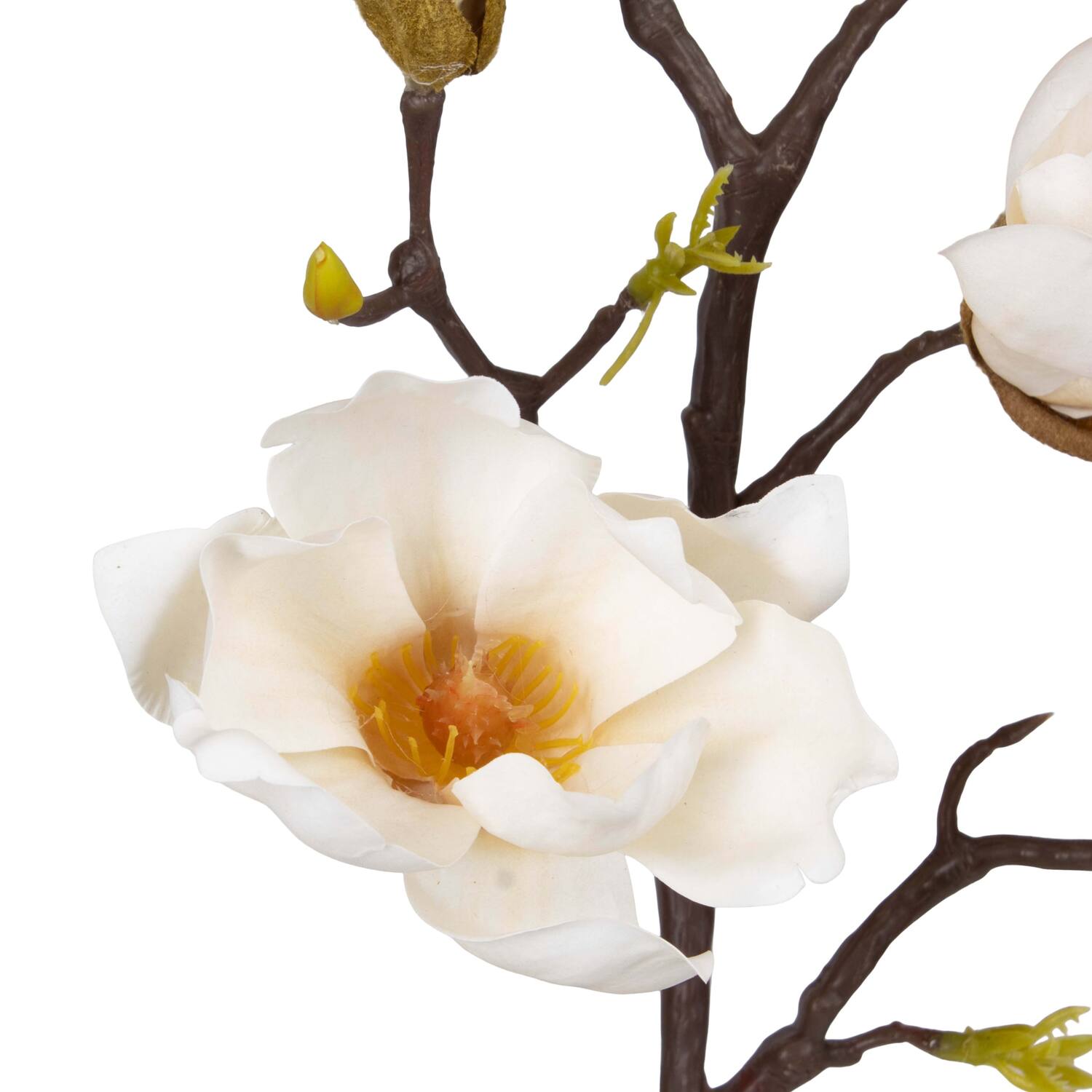 Branch magnolia artificial 65x23x6cm - White