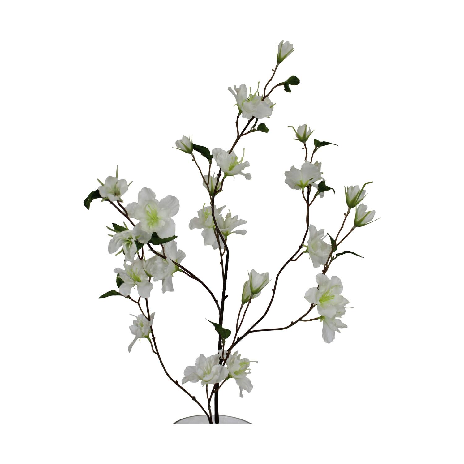 Branch azalea artificial 112x45x30cm - White