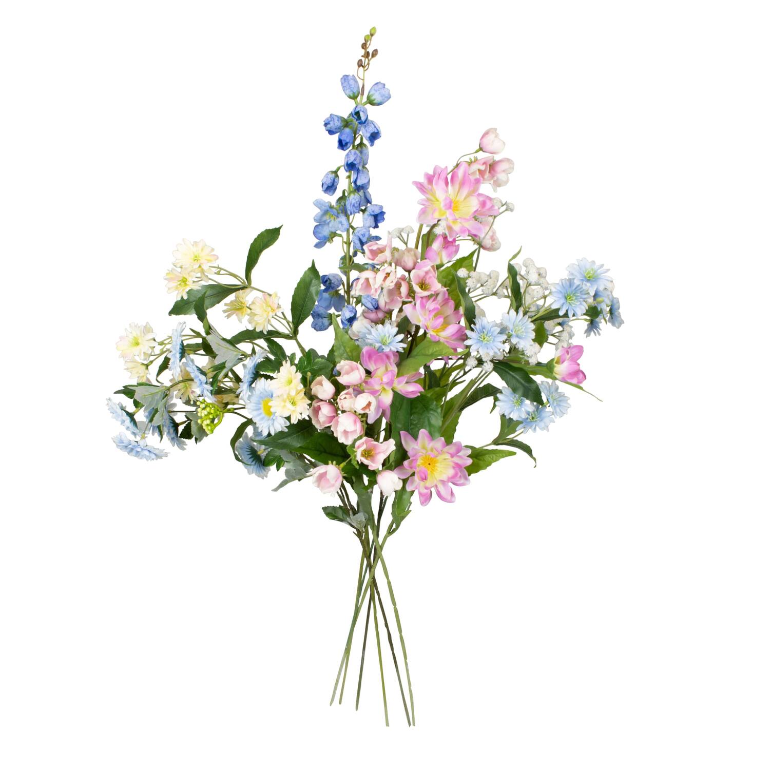 Flower bouquet 7 stems artificial 90x47x27cm - Multi