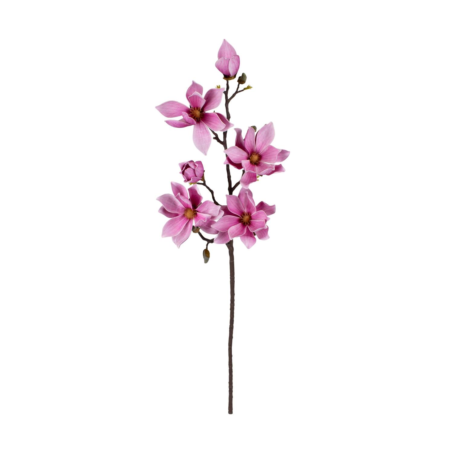 Branch magnolia artificial 95x28x15cm - Pink