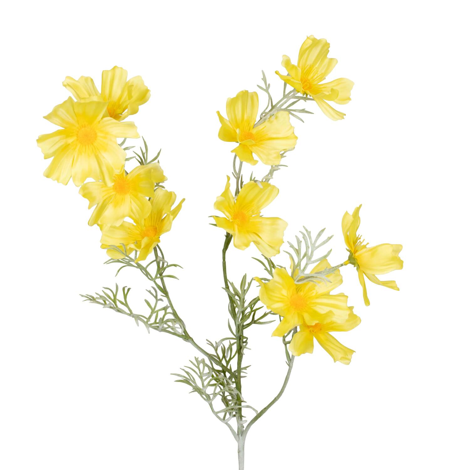 Branch chrysanthemum artificial 90x40x15cm - Yellow