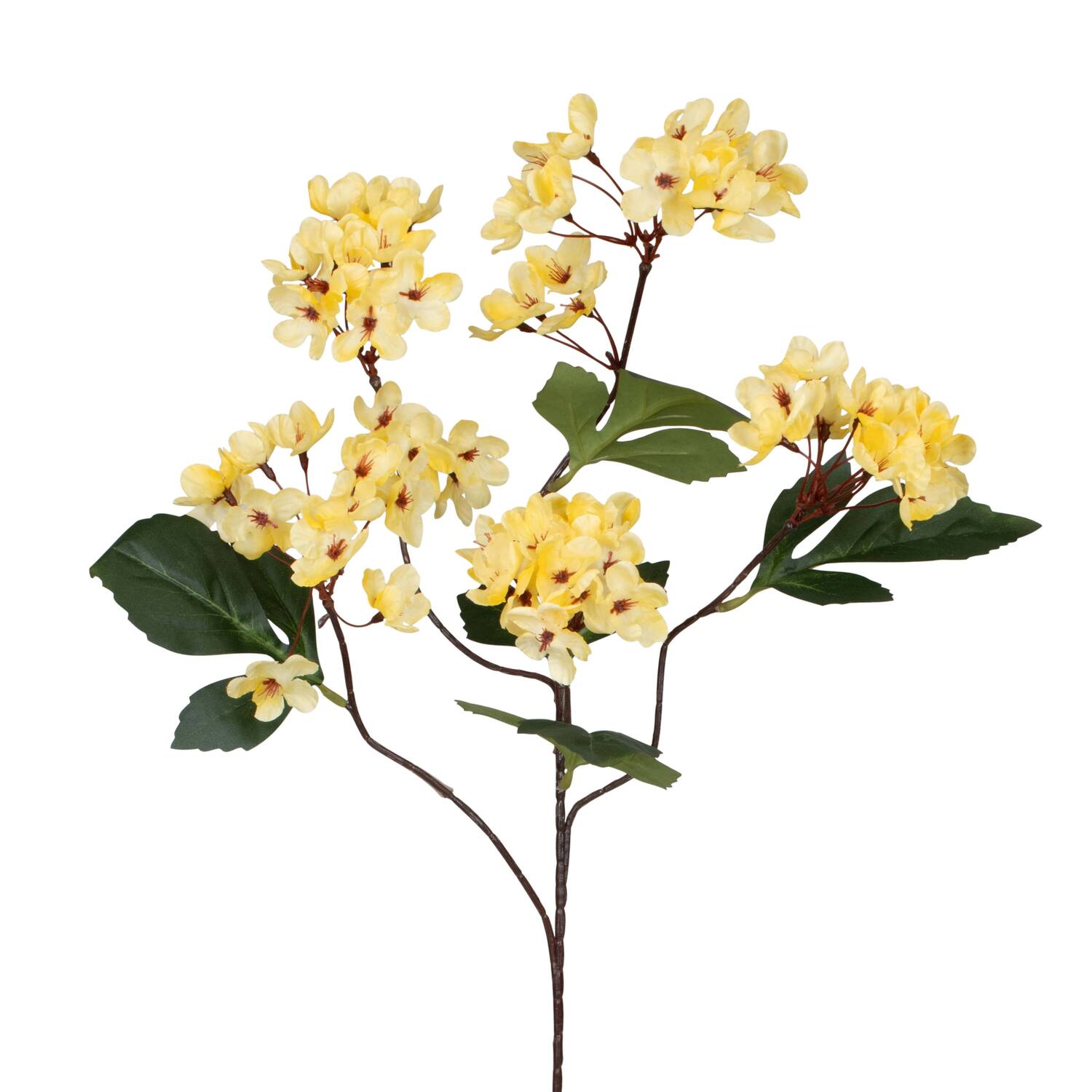Branch cherry blossom artificial 73x27x16cm - Yellow