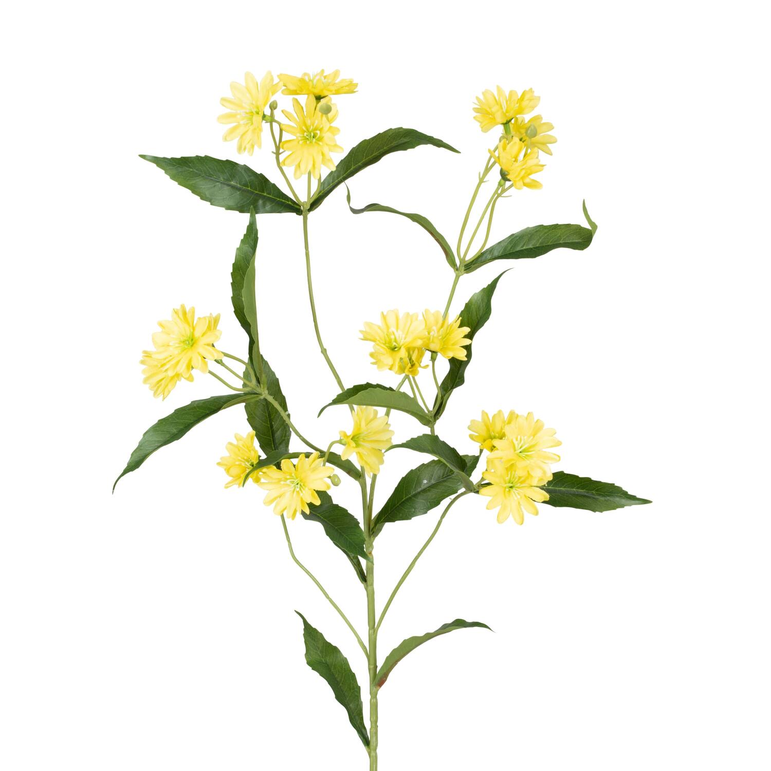 Branch chrysanthemum artificial 85x30x20cm - Yellow