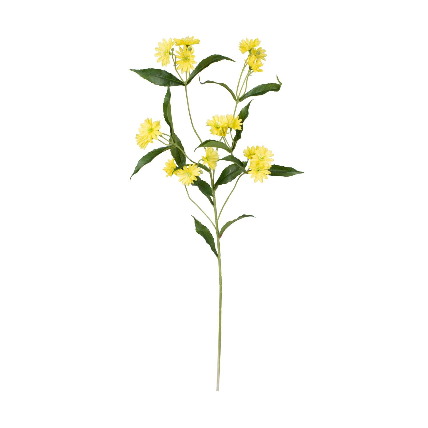 Branch chrysanthemum artificial 85x30x20cm - Yellow