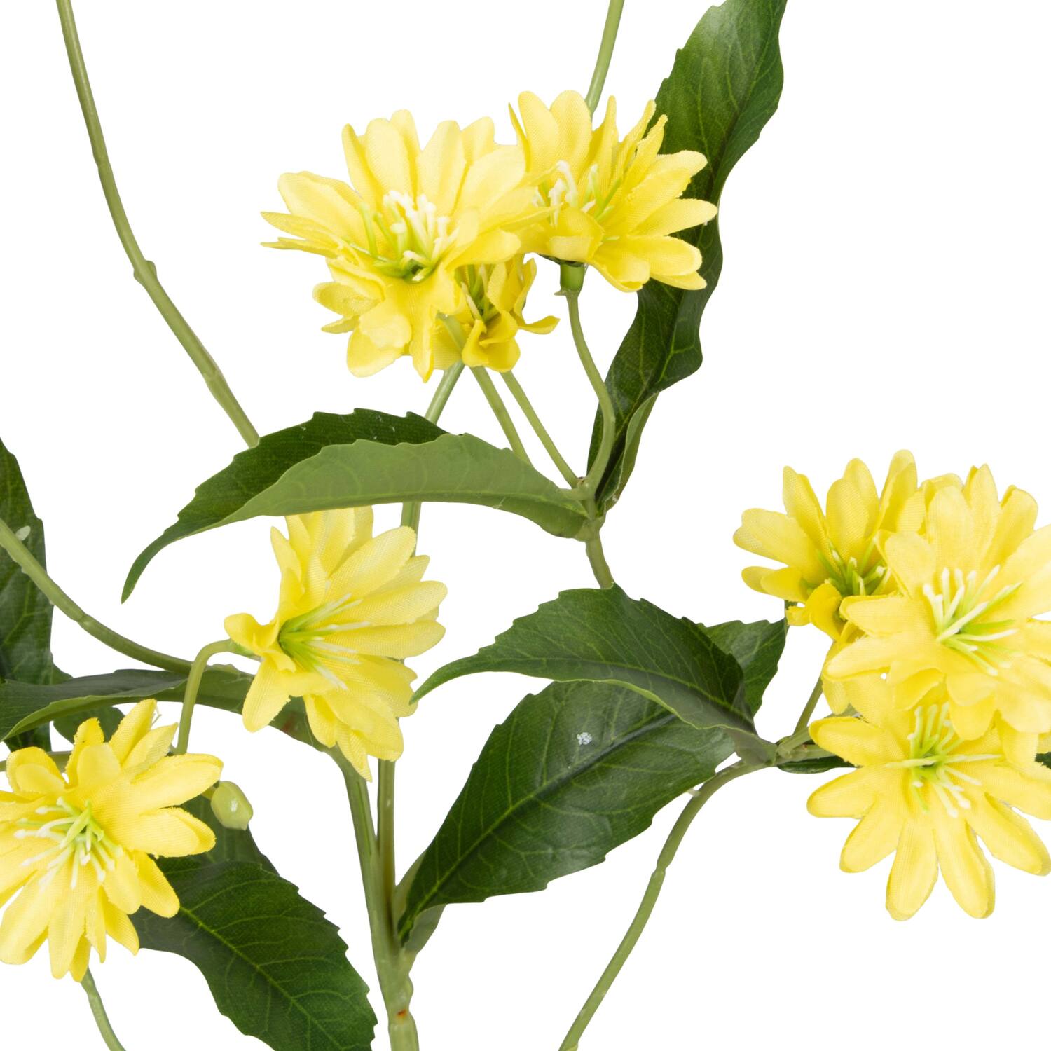 Branch chrysanthemum artificial 85x30x20cm - Yellow