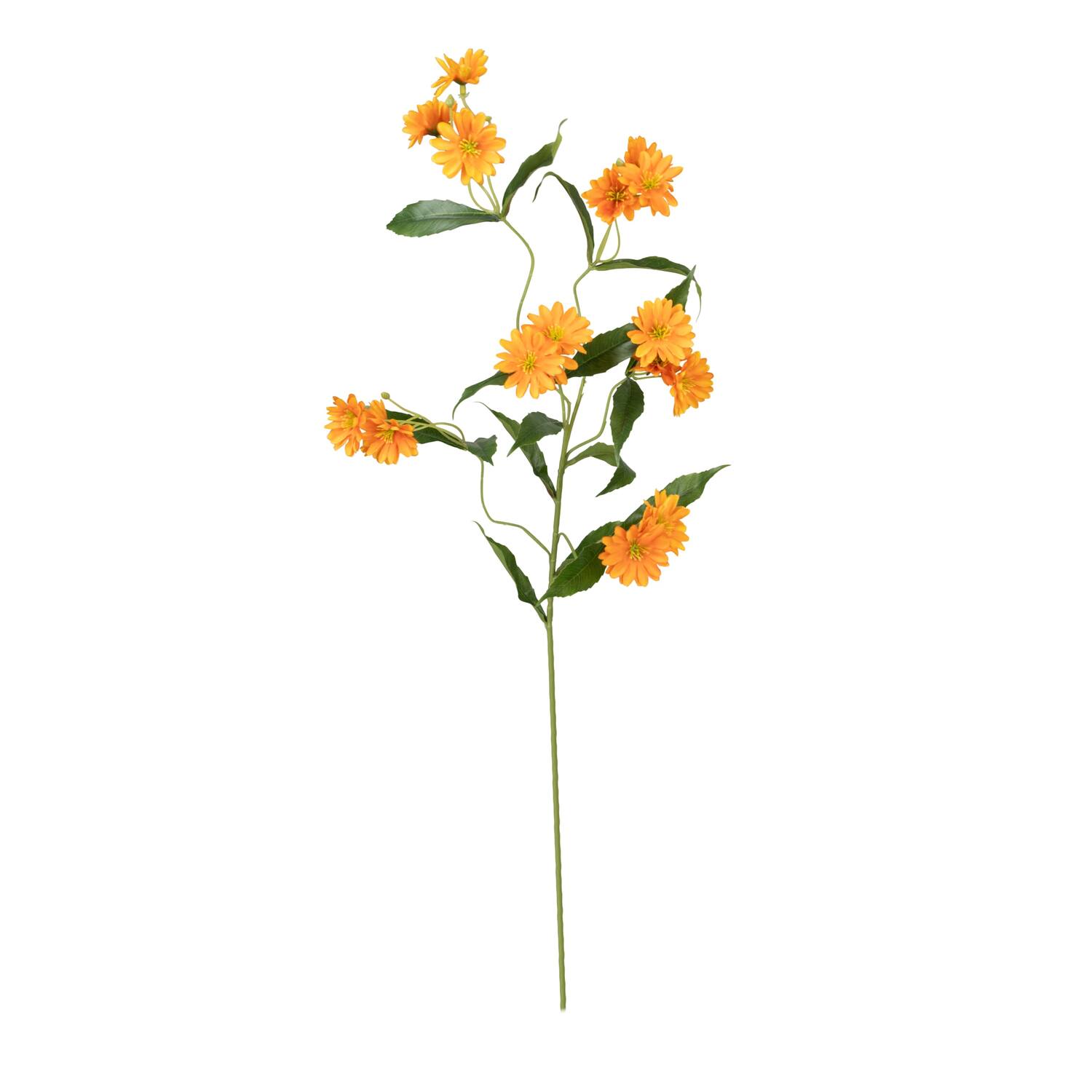 Branch chrysanthemum artificial 85x30x20cm - Orange