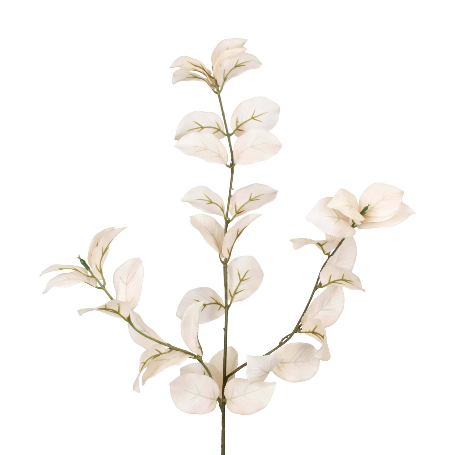 Branch eucalyptus artificial 81x25x13cm - Cream