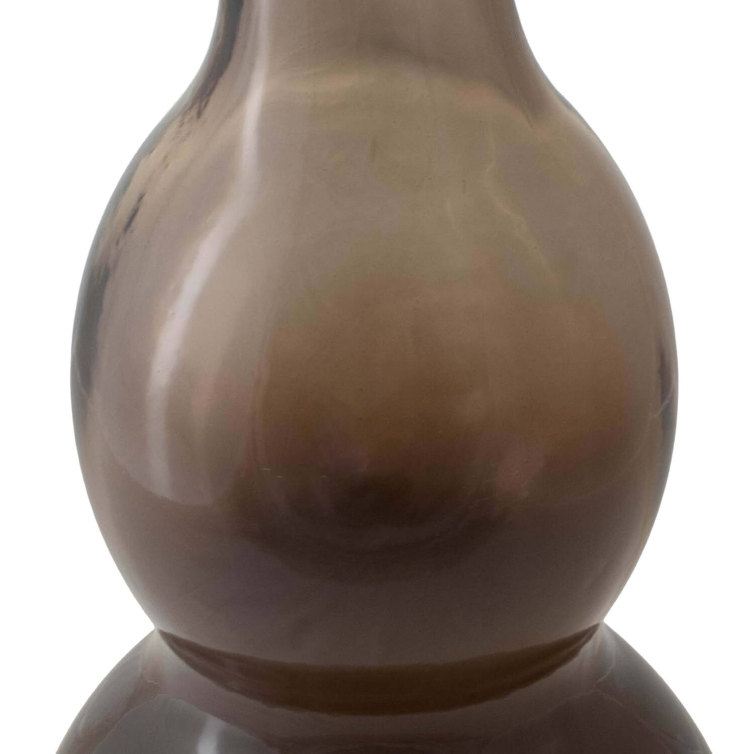 Bottle recycled glass 17x17x45cm - Brown