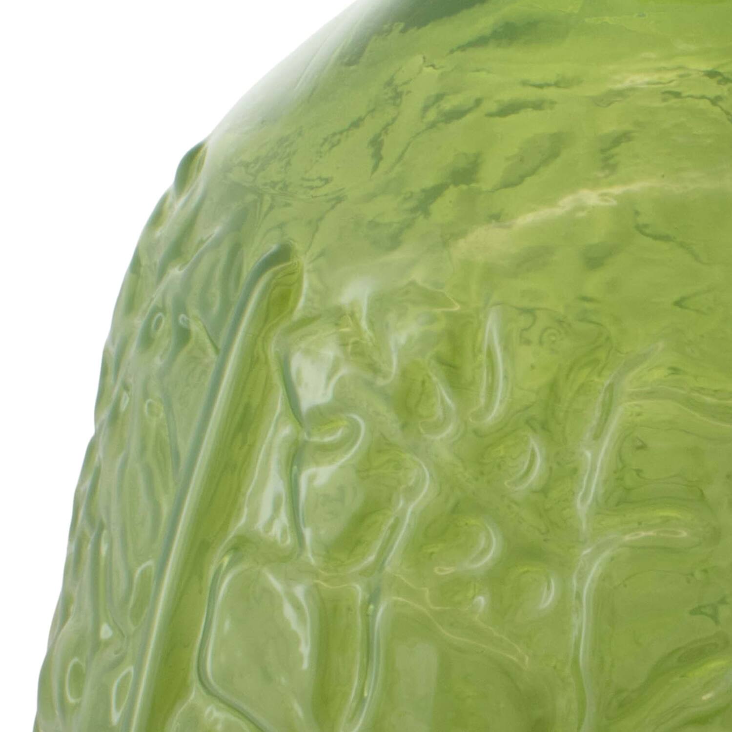 Bottle recycled glass 29x29x59cm - Green