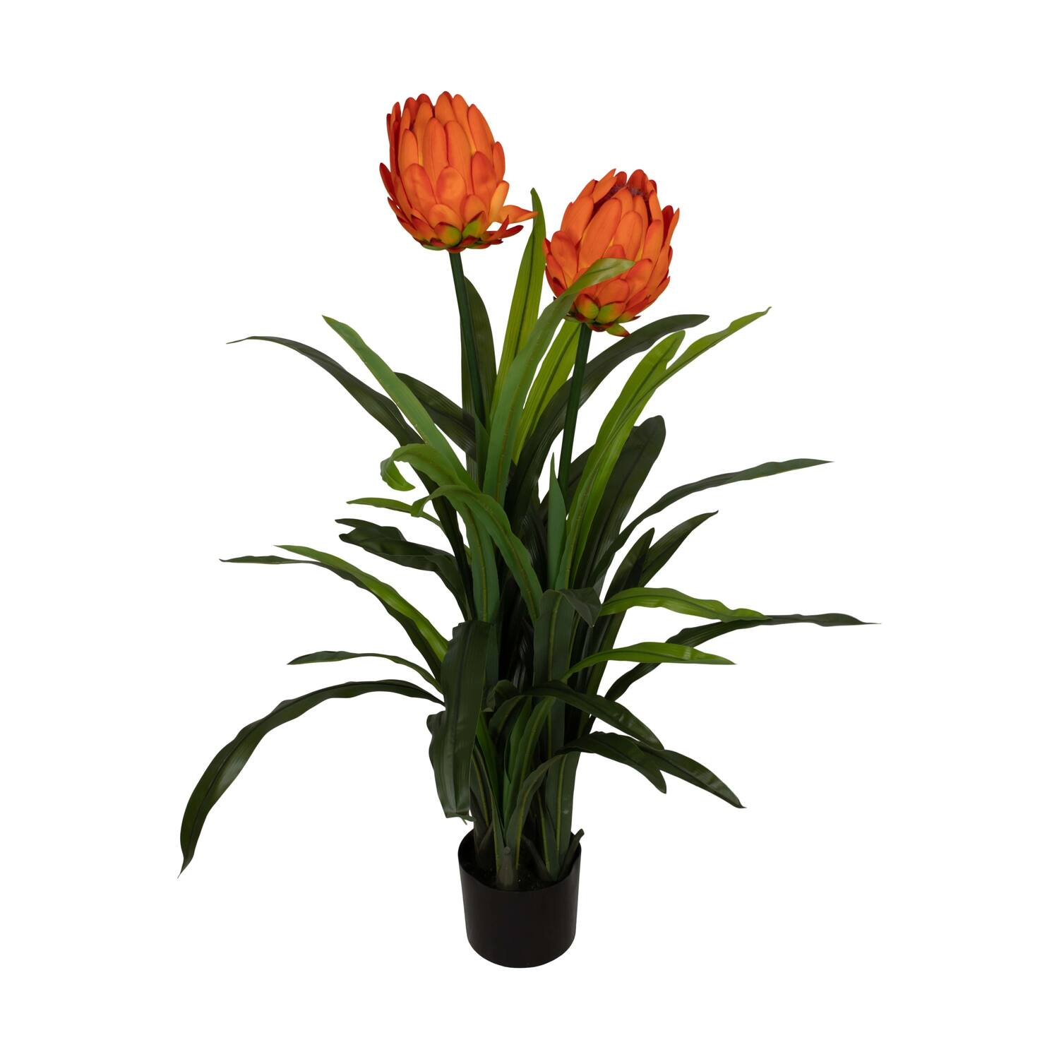 Flower protea artificial 80x75x116cm - Orange