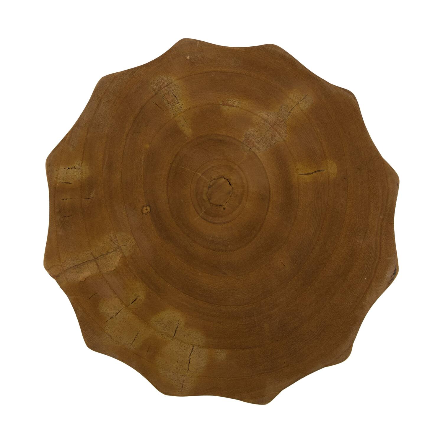 Side table round paulownia wood 28x28x38cm