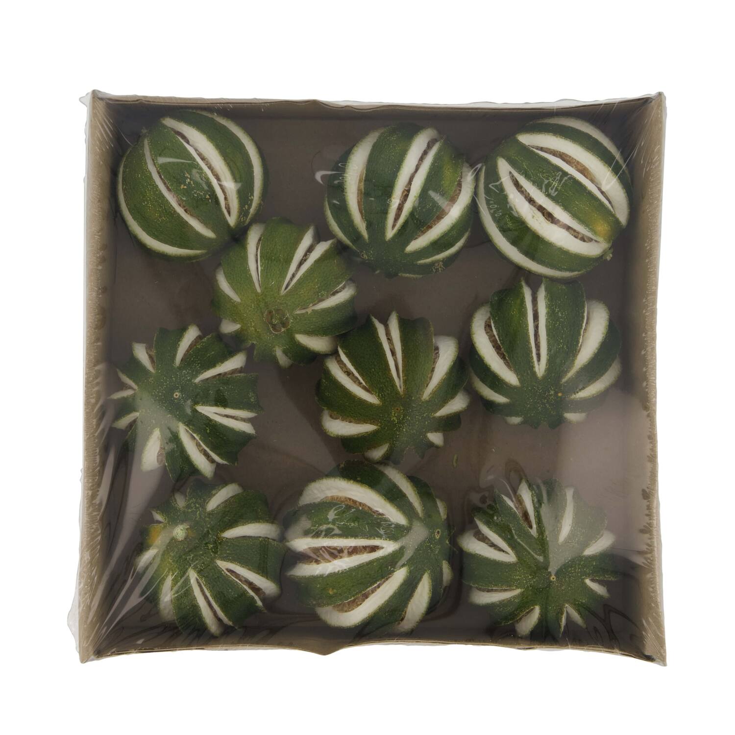 Whole orange green 10pc 19x19x5cm - Green