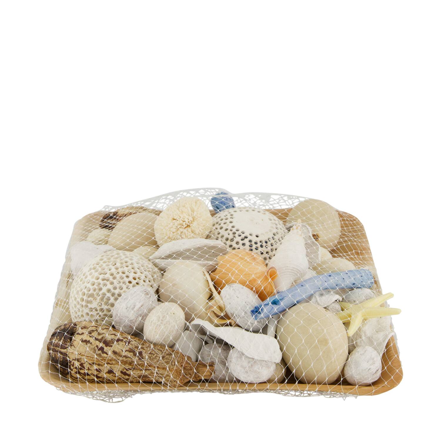 Potpourri with acacia plate nature 25.5x25.5x8cm - Multi
