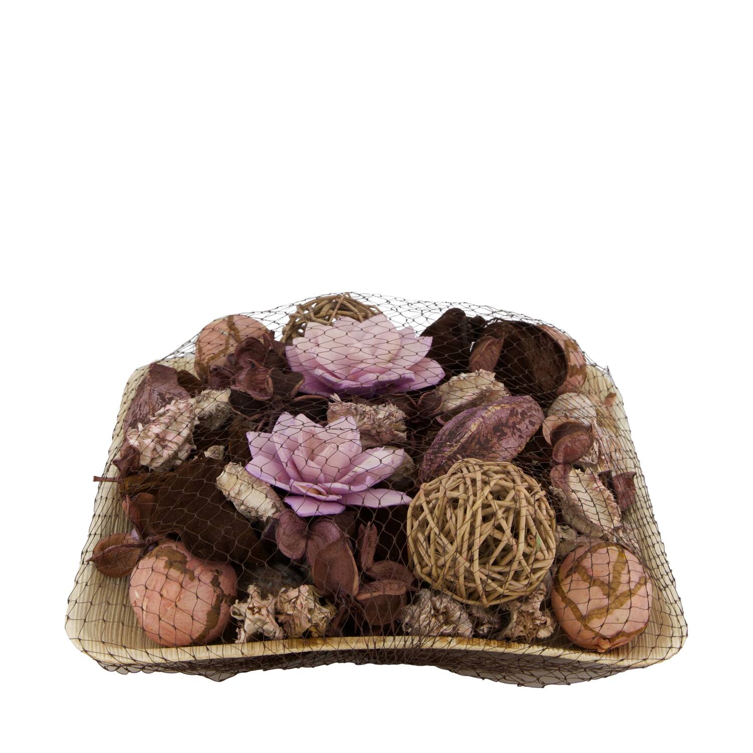 Potpourri with acacia plate nature 25.5x25.5x8cm