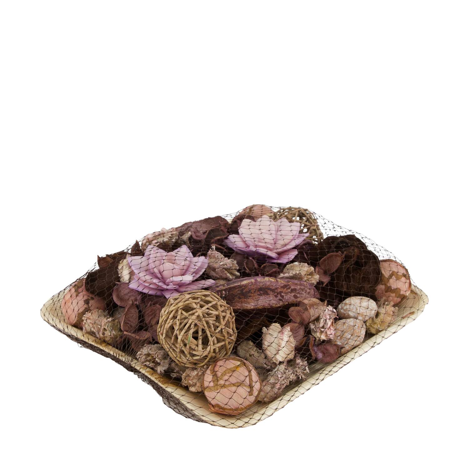 Potpourri with acacia plate nature 25.5x25.5x8cm