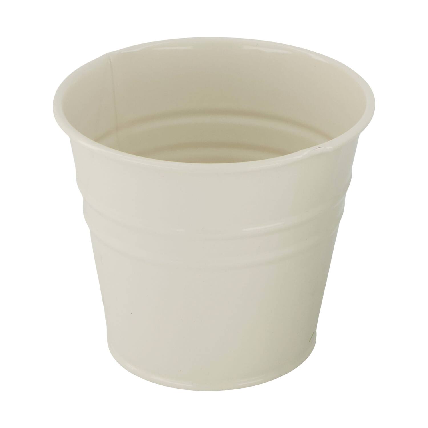 Planter round metal 17x17x16cm