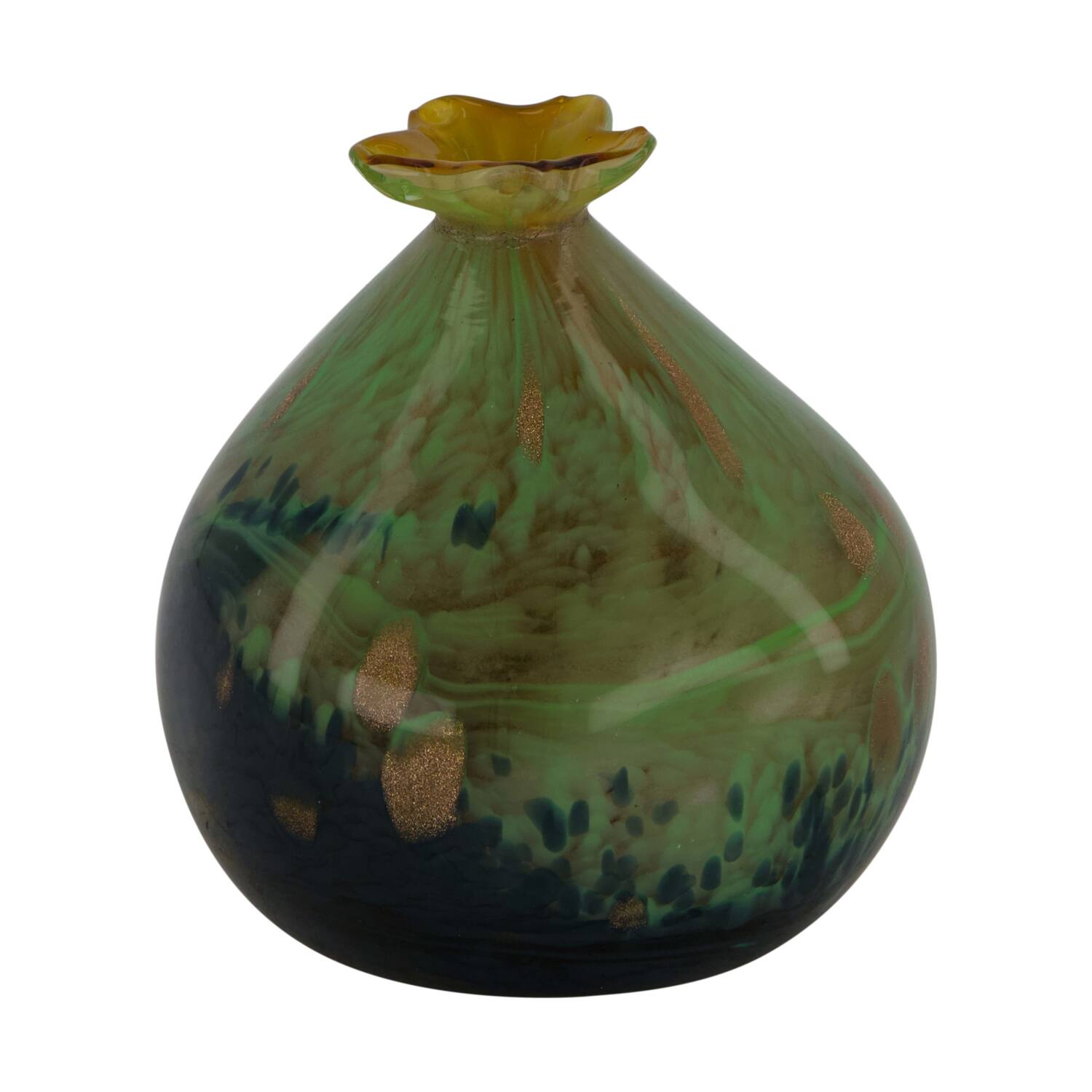 Statue pomegranate glass 8x8x10cm